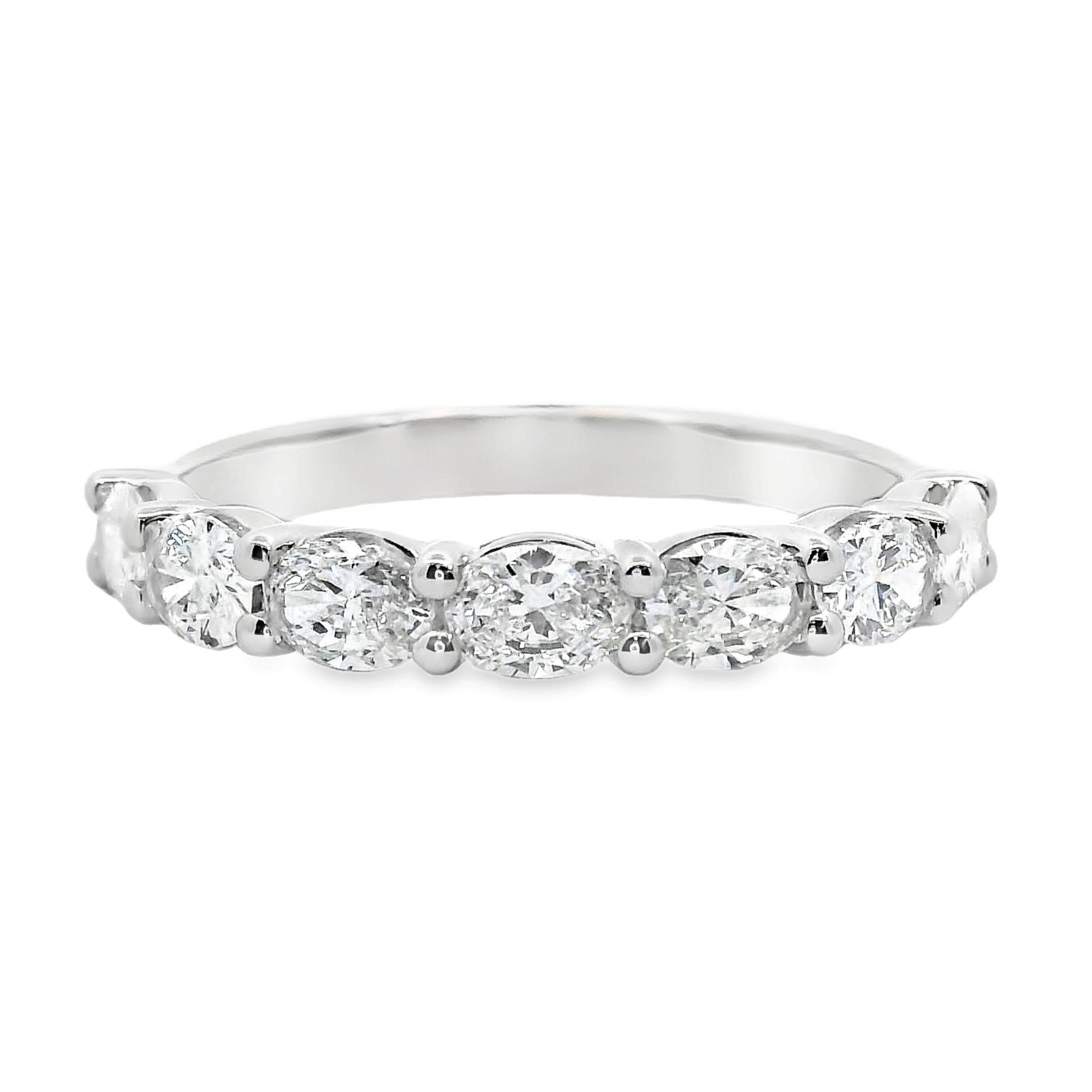 Oval Cut Claw Set Diamond Ring