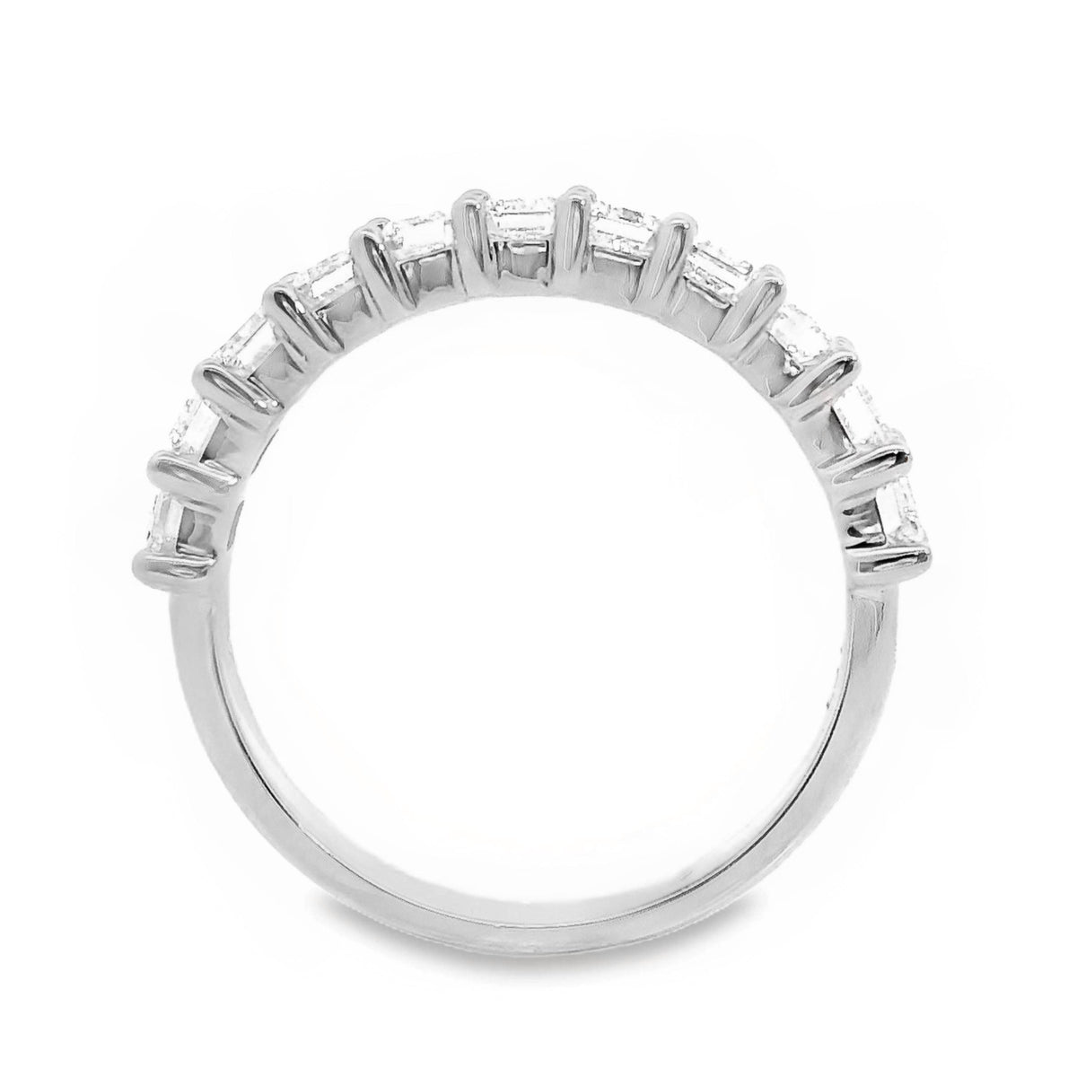 Emerald Cut Diamond Ring Claw Set