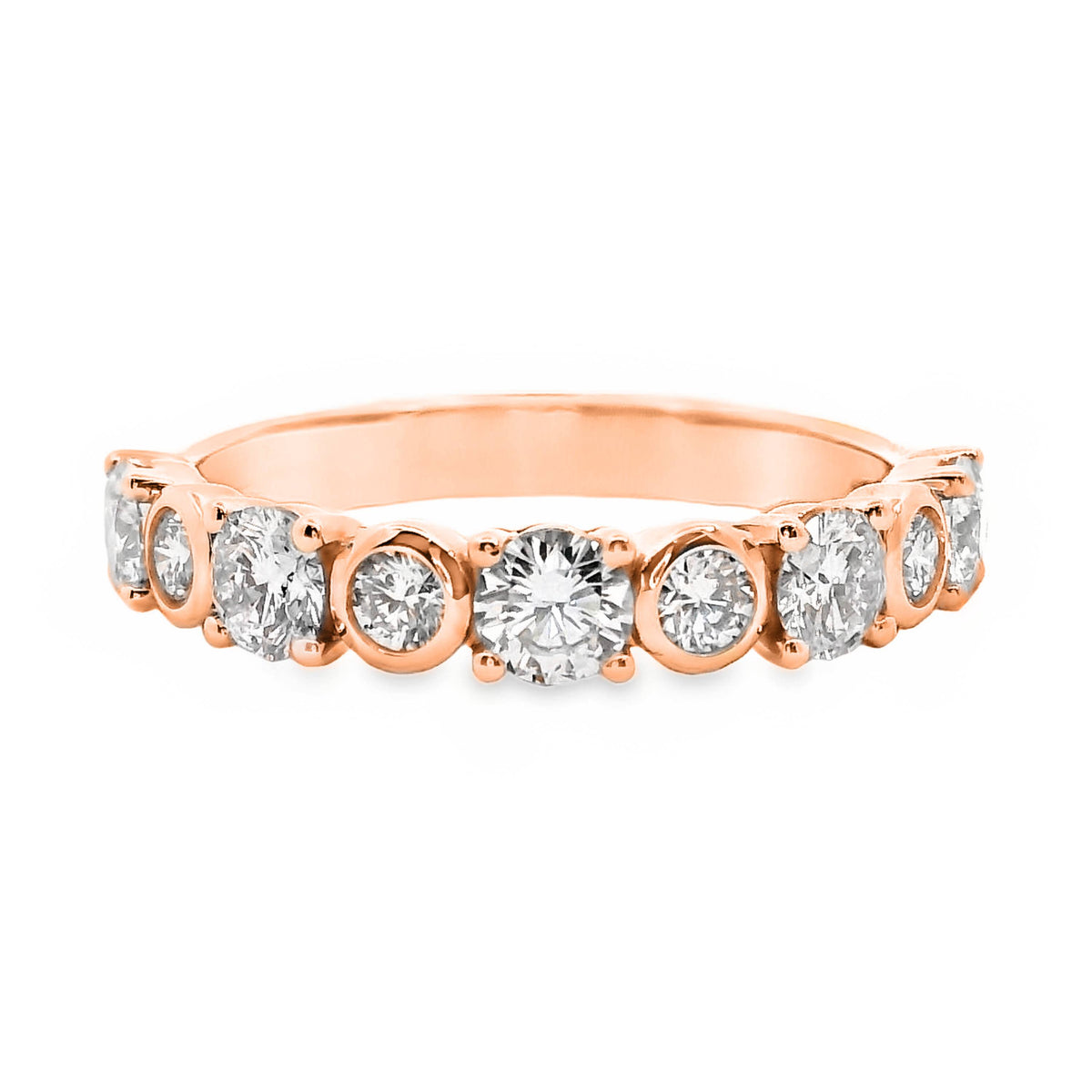 Brilliant Cut Diamond Bezel and Claw Set Ring