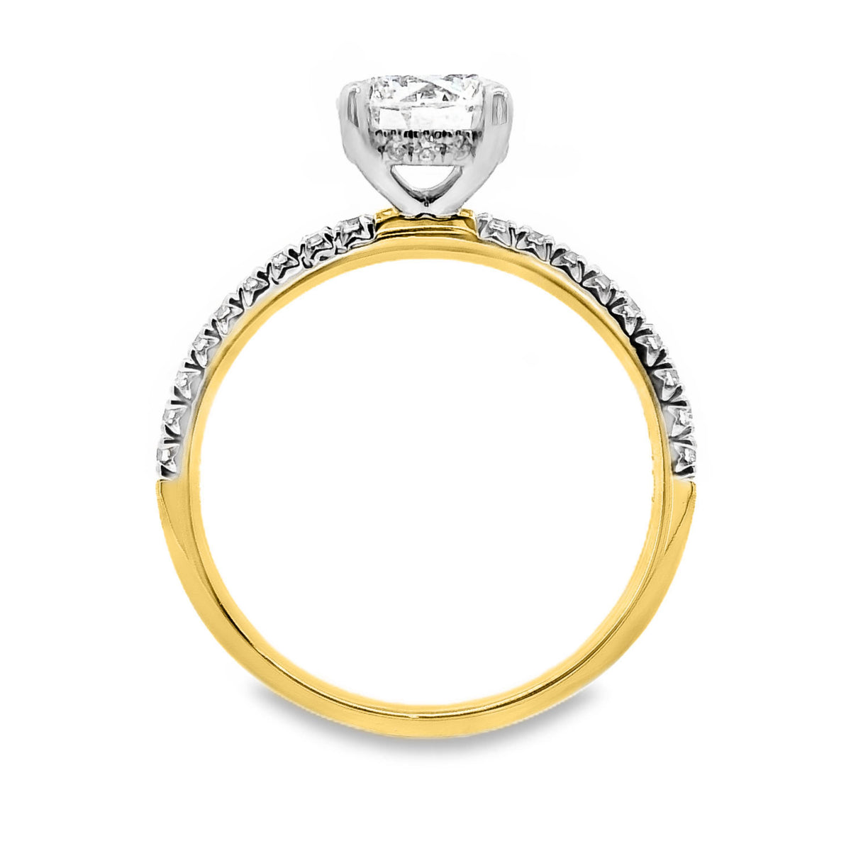 Celia Lab Grown Diamond Hidden Halo Round Brilliant Cut Engagement Ring