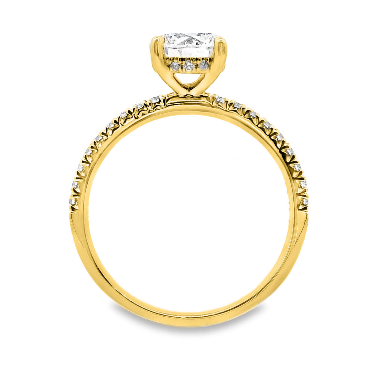 Celia Lab Grown Diamond Hidden Halo Round Brilliant Cut Engagement Ring