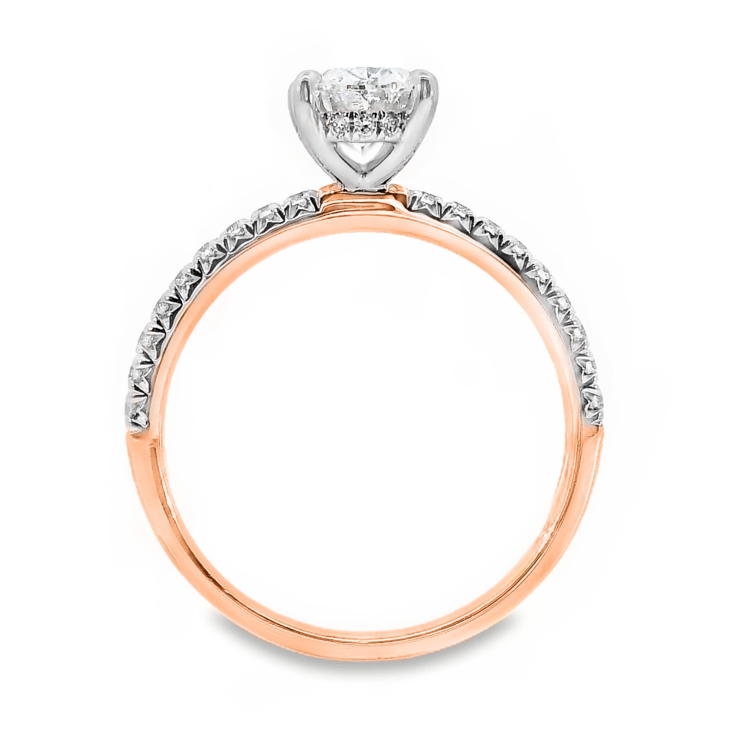 Maisie Lab Grown Diamond Hidden Halo Oval Cut Engagement Ring