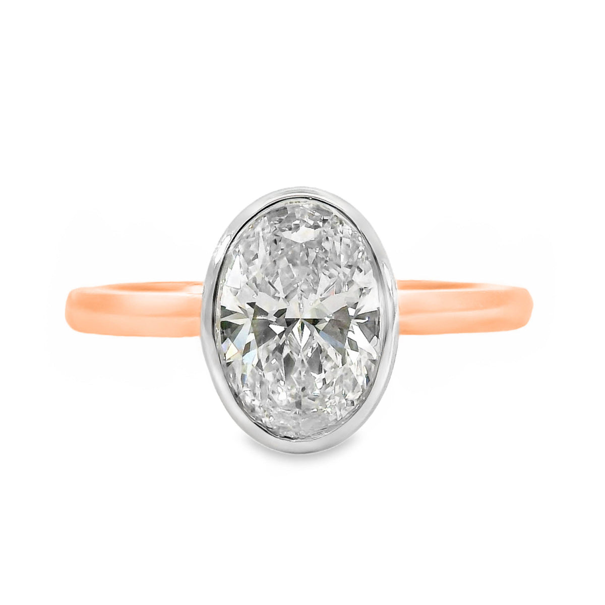 Freya Diamond Solitaire Oval Cut Engagement Ring