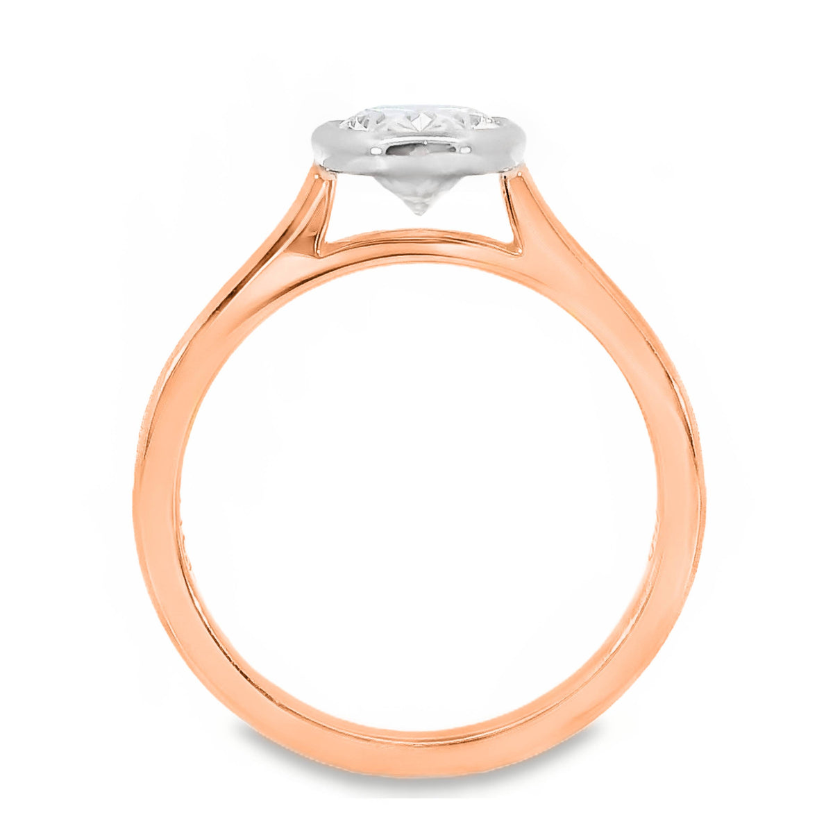 Freya Lab Grown Diamond Solitaire Oval Cut Engagement Ring