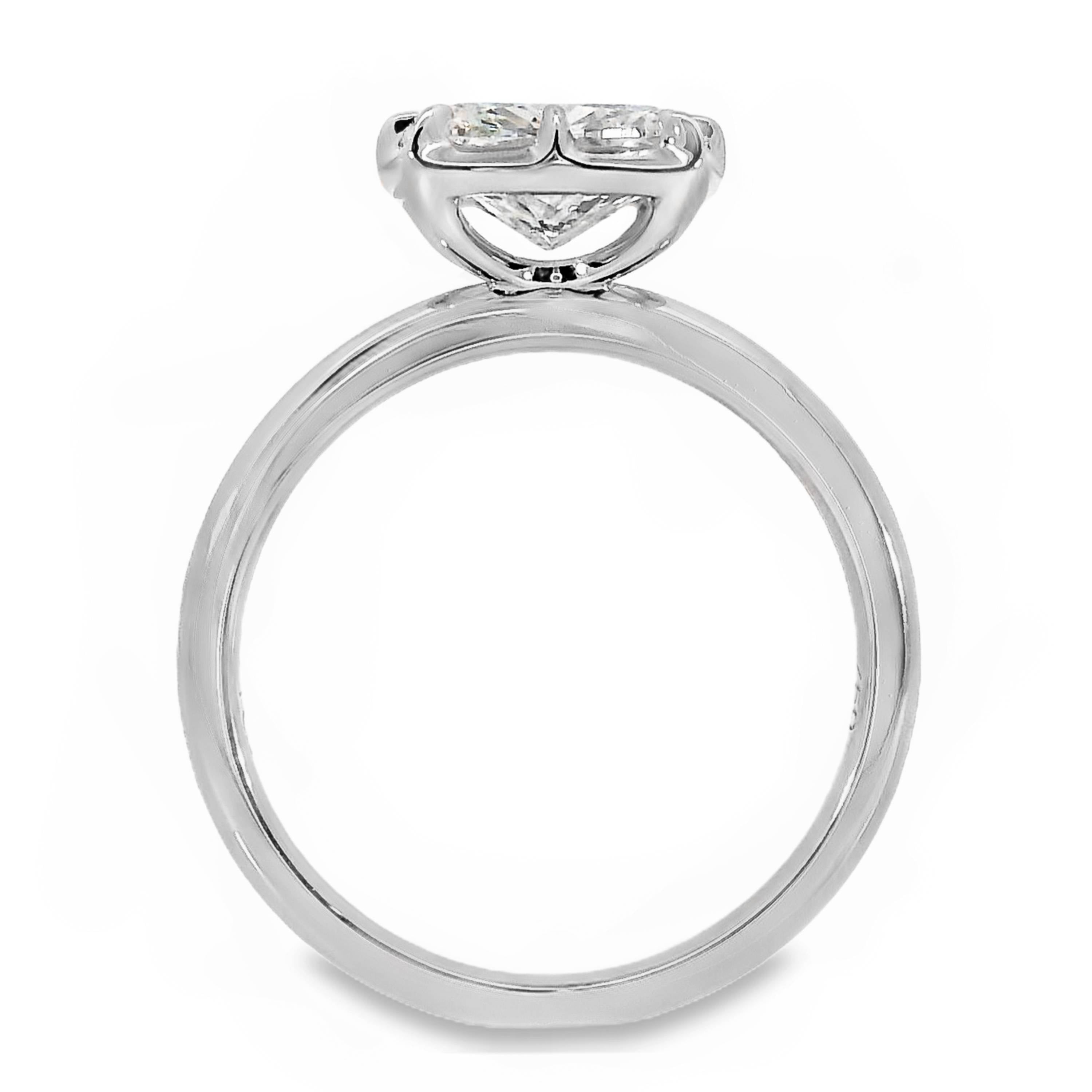 Georgina Diamond Solitaire Cushion Cut Engagement Ring