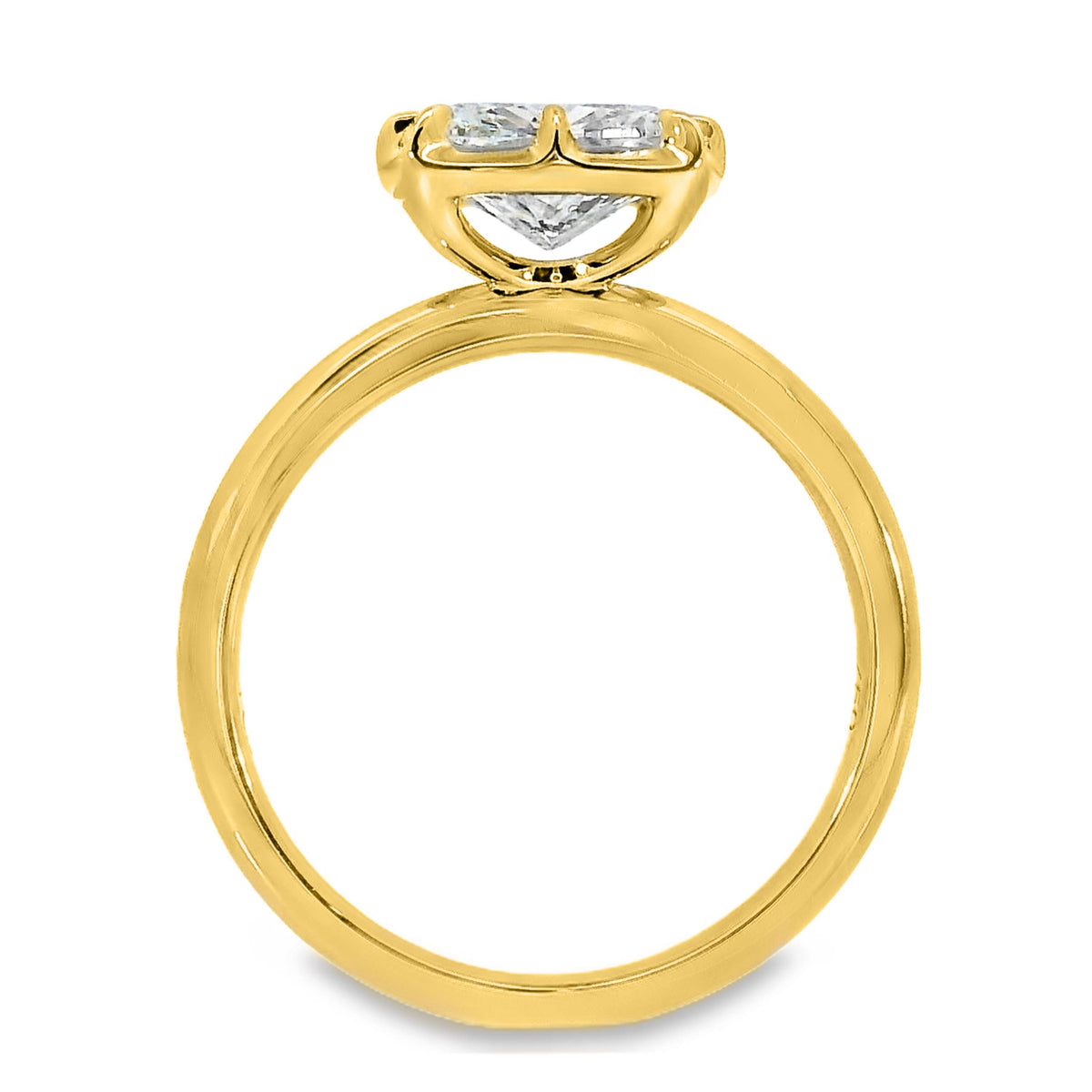 Georgina Diamond Solitaire Cushion Cut Engagement Ring