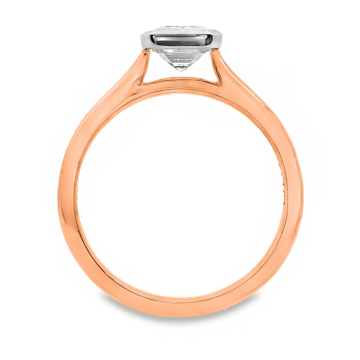 Norah Lab Grown Diamond Solitaire Emerald Cut Engagement Ring