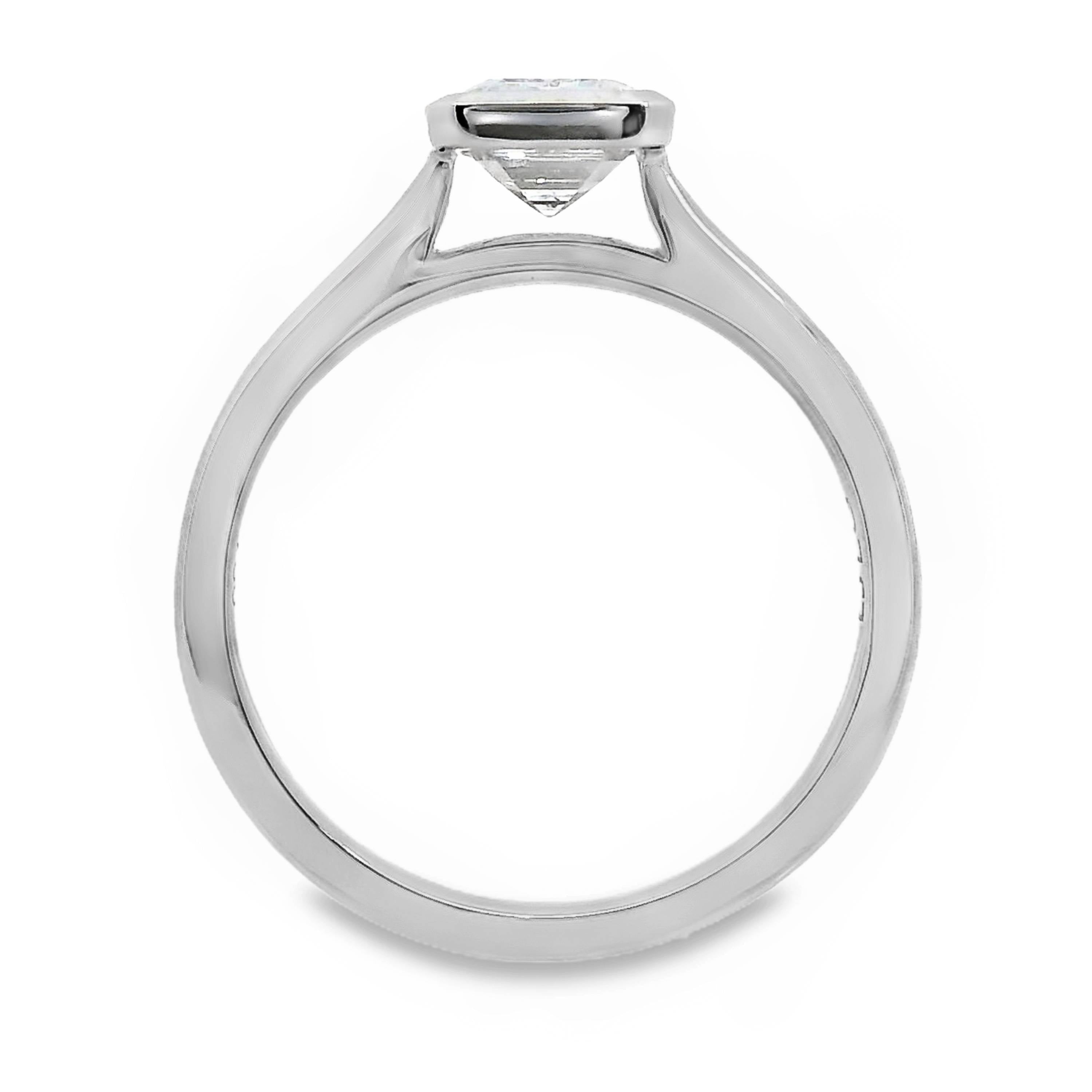 Norah Natural Diamond Solitaire Emerald Cut Engagement Ring