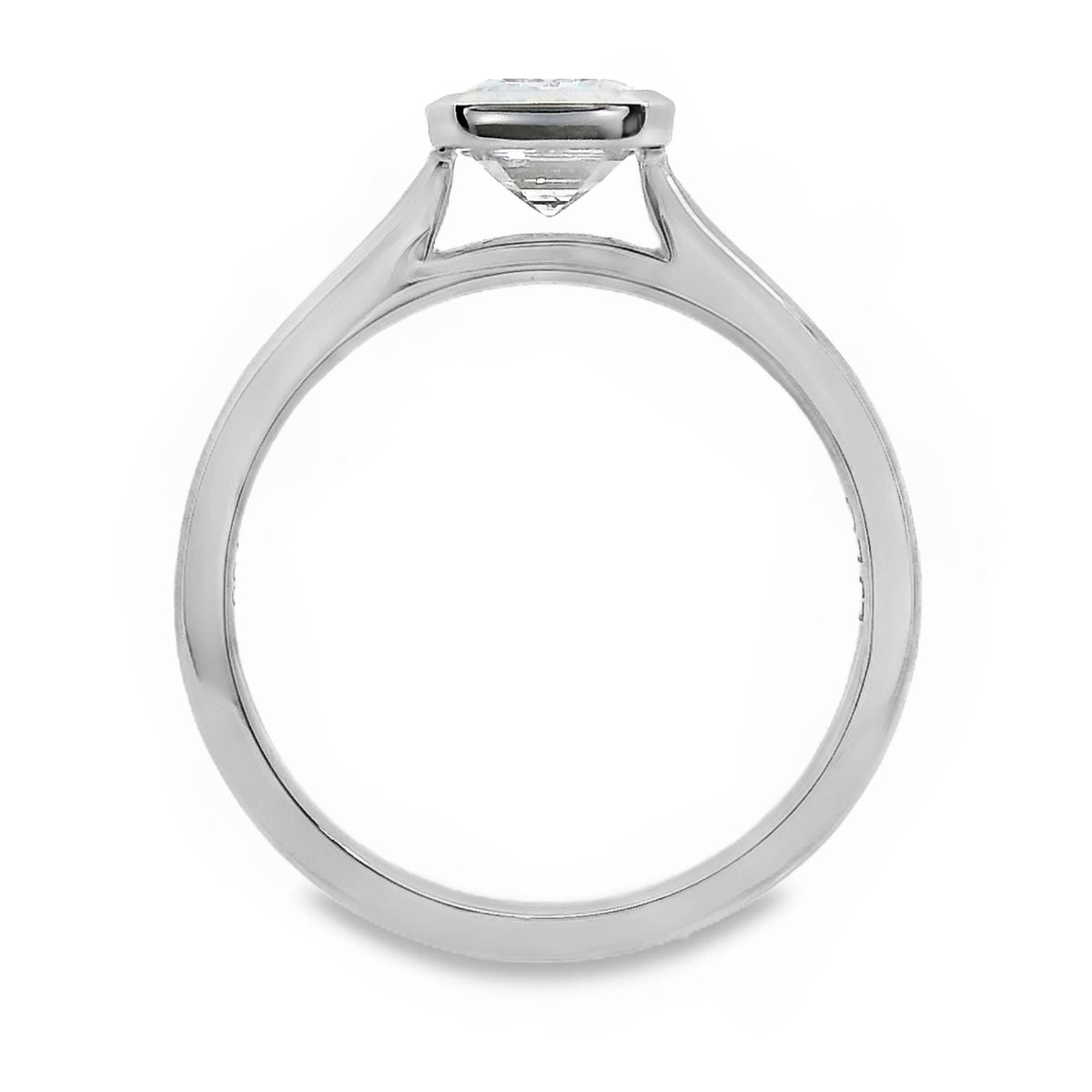 Norah Natural Diamond Solitaire Emerald Cut Engagement Ring