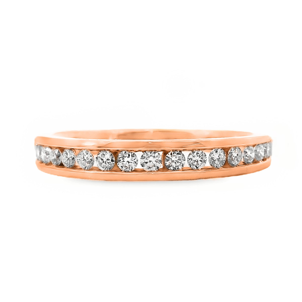 Brilliant Cut Channel Set Ring 18 = 0.33ct