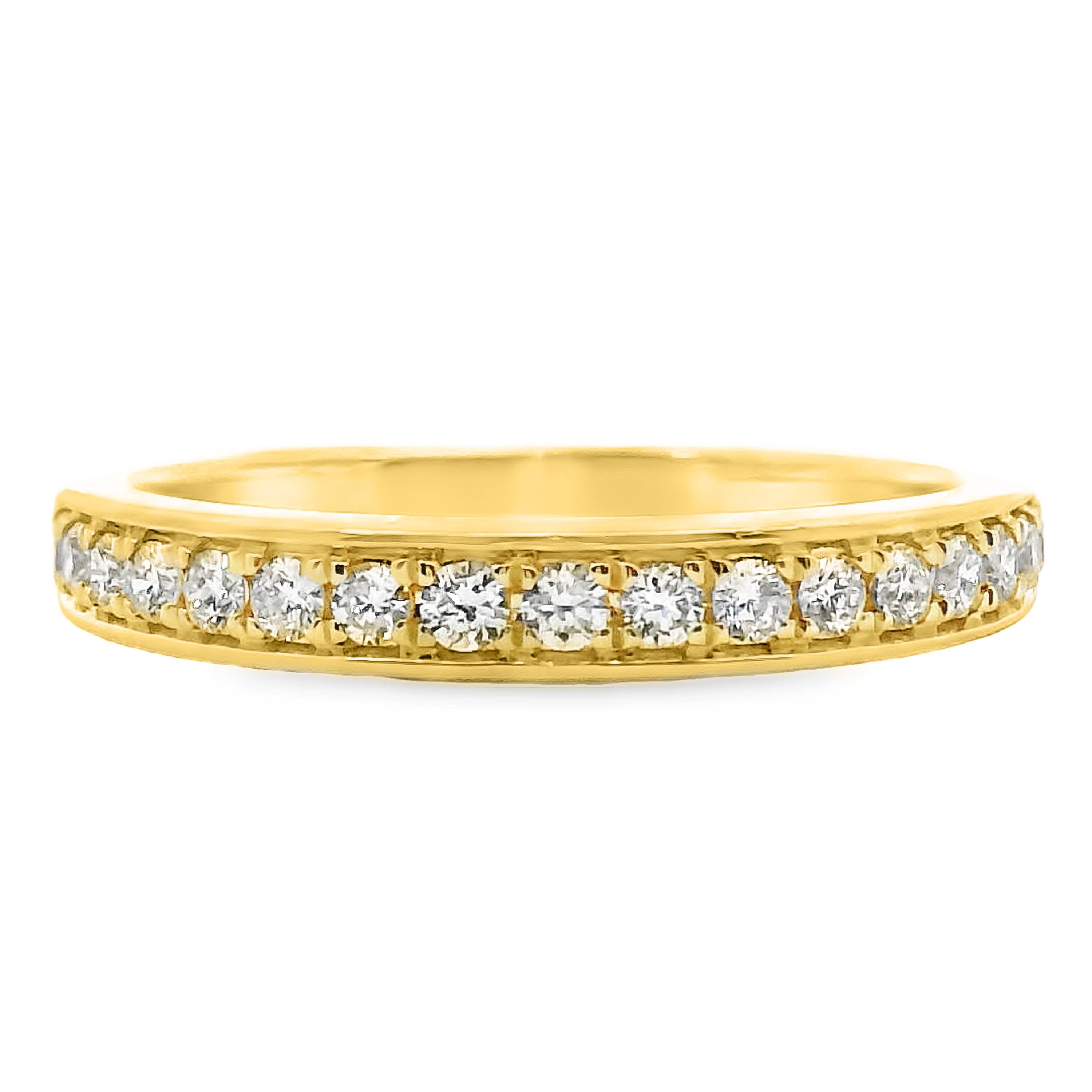 Grain Set Wedding Ring 18 = 0.35ct