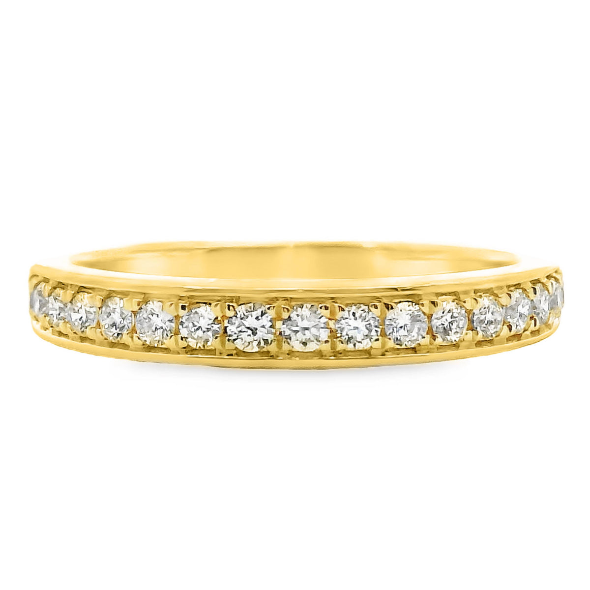 Grain Set Wedding Ring 18 = 0.35ct