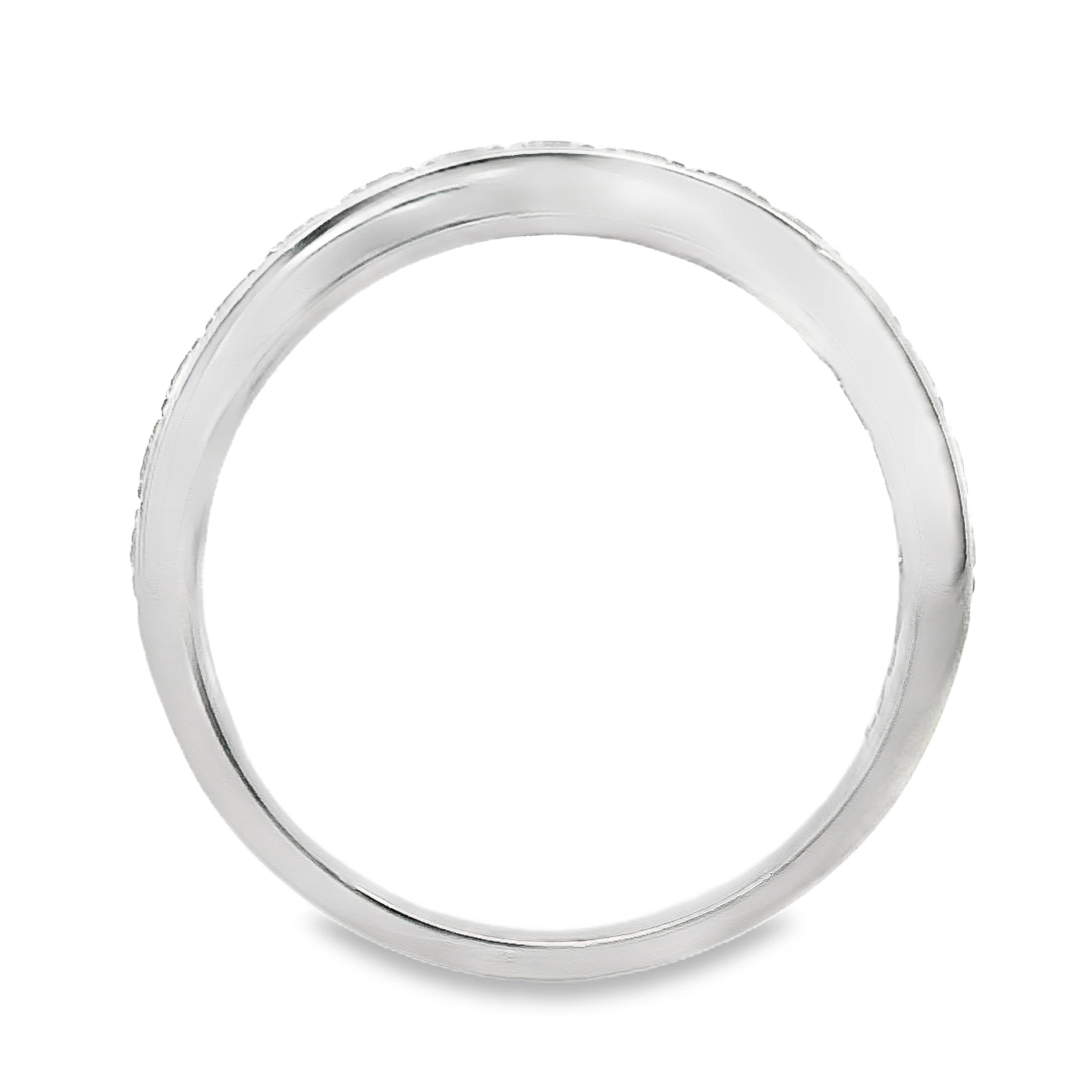 Grain Set Wedding Ring 15 = 0.50ct