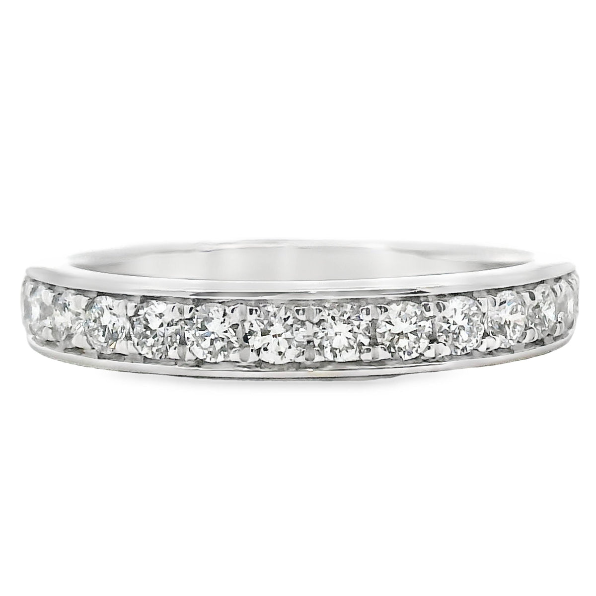 Grain Set Wedding Ring 15 = 0.50ct