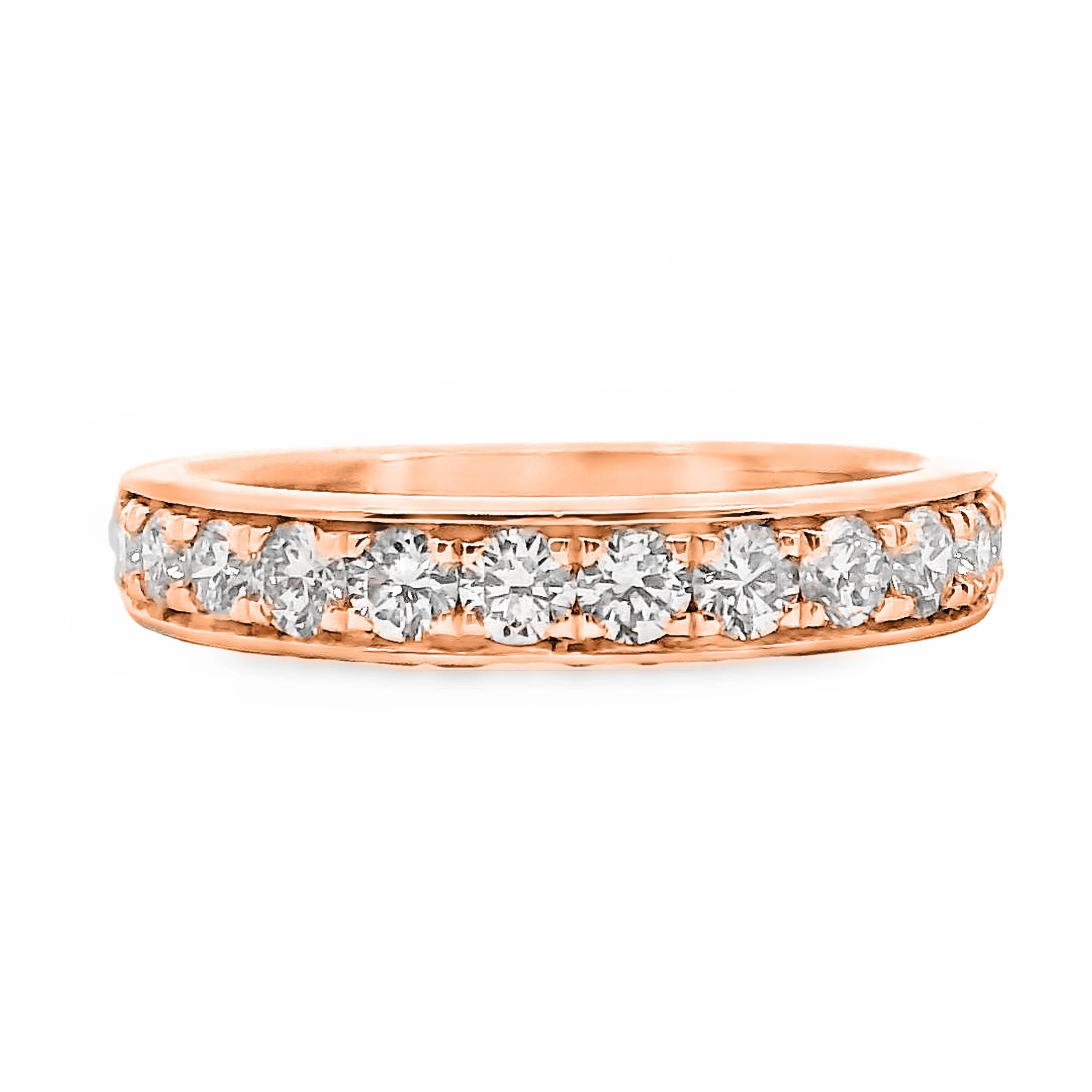 Grain Set Wedding Ring 13 = 0.75ct