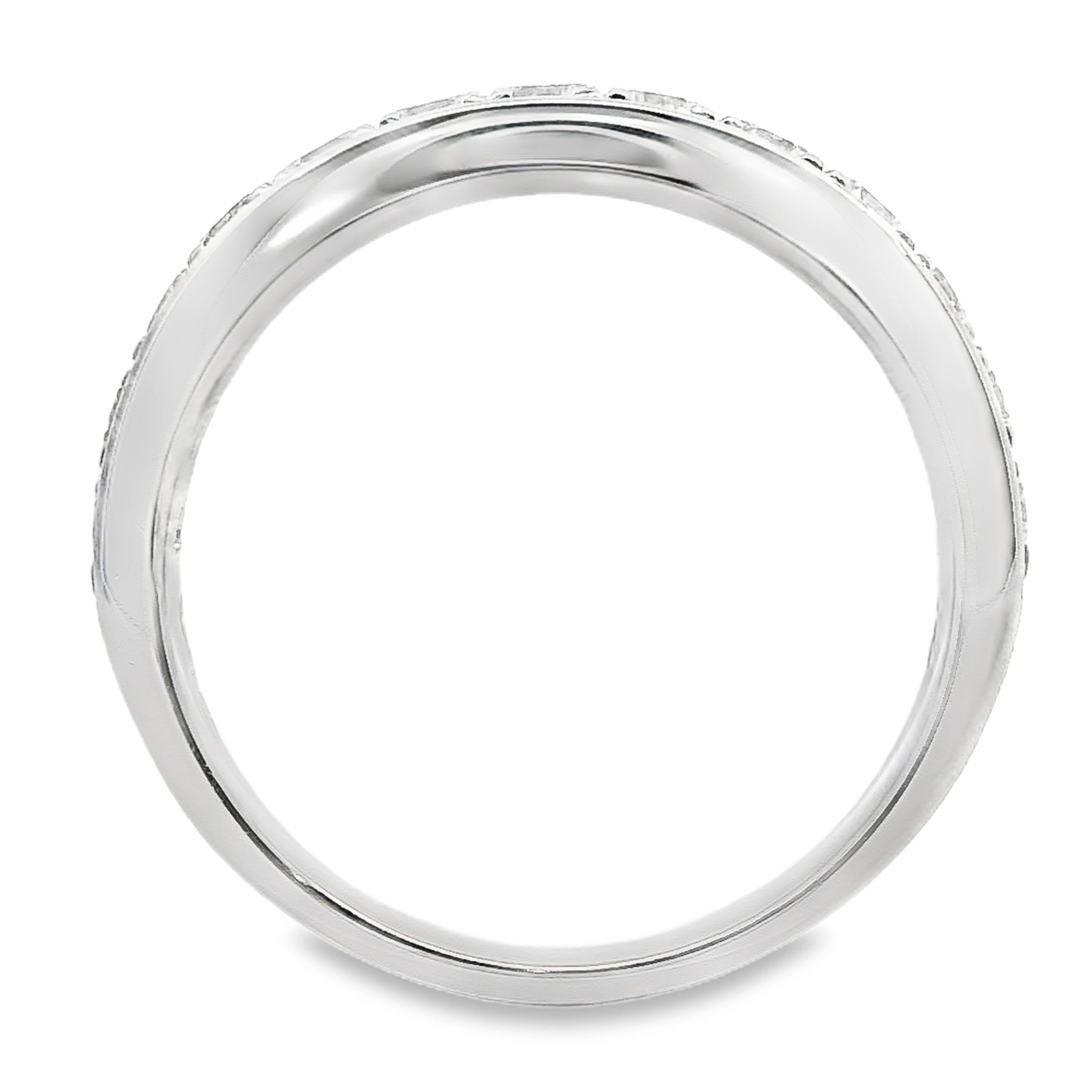 Grain Set Wedding Ring 13 = 0.75ct