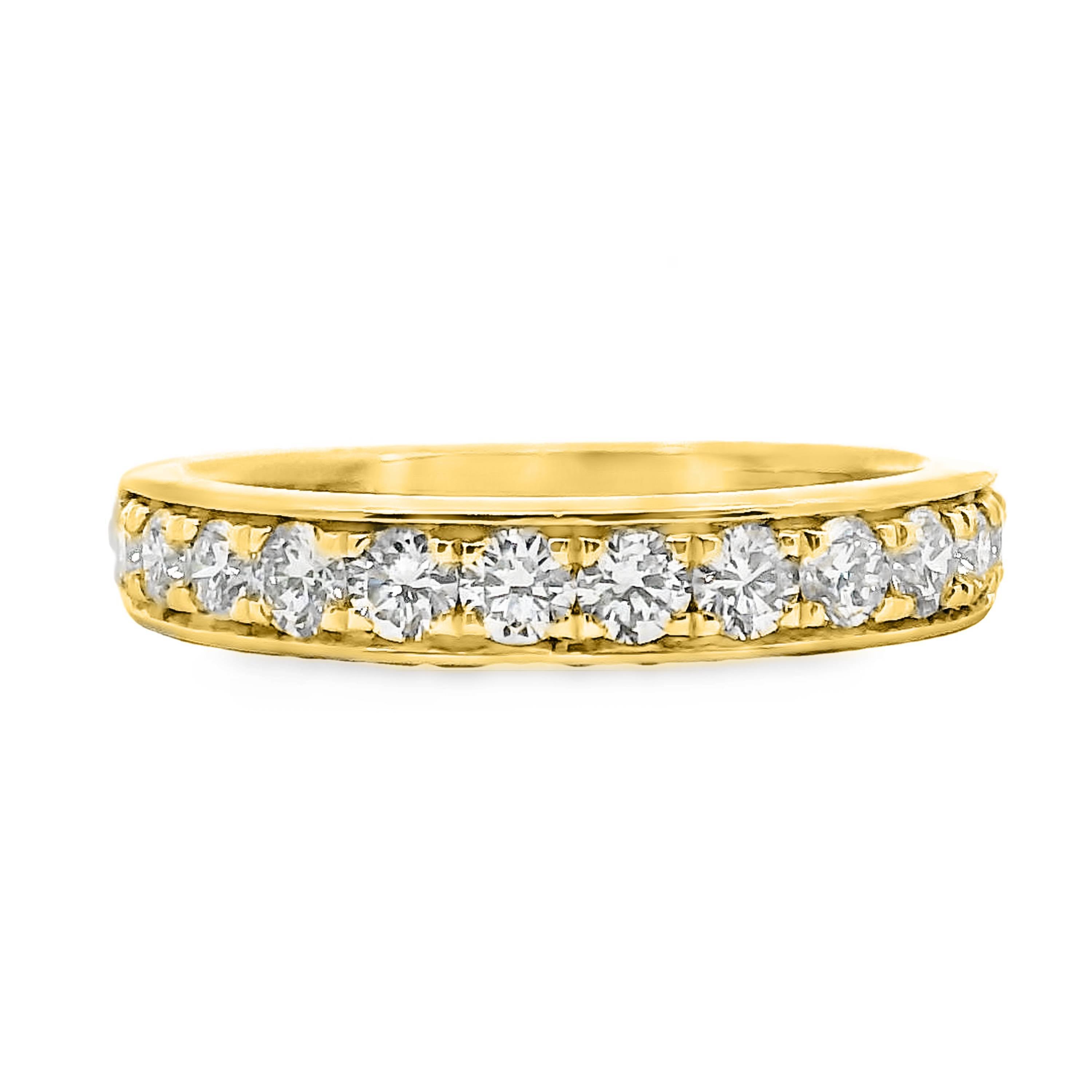 Grain Set Wedding Ring 13 = 0.75ct