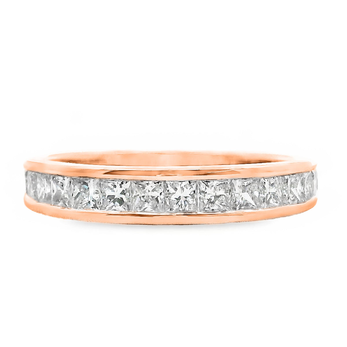 Princess Cut Channel Set Ring 11 = 0.95ct