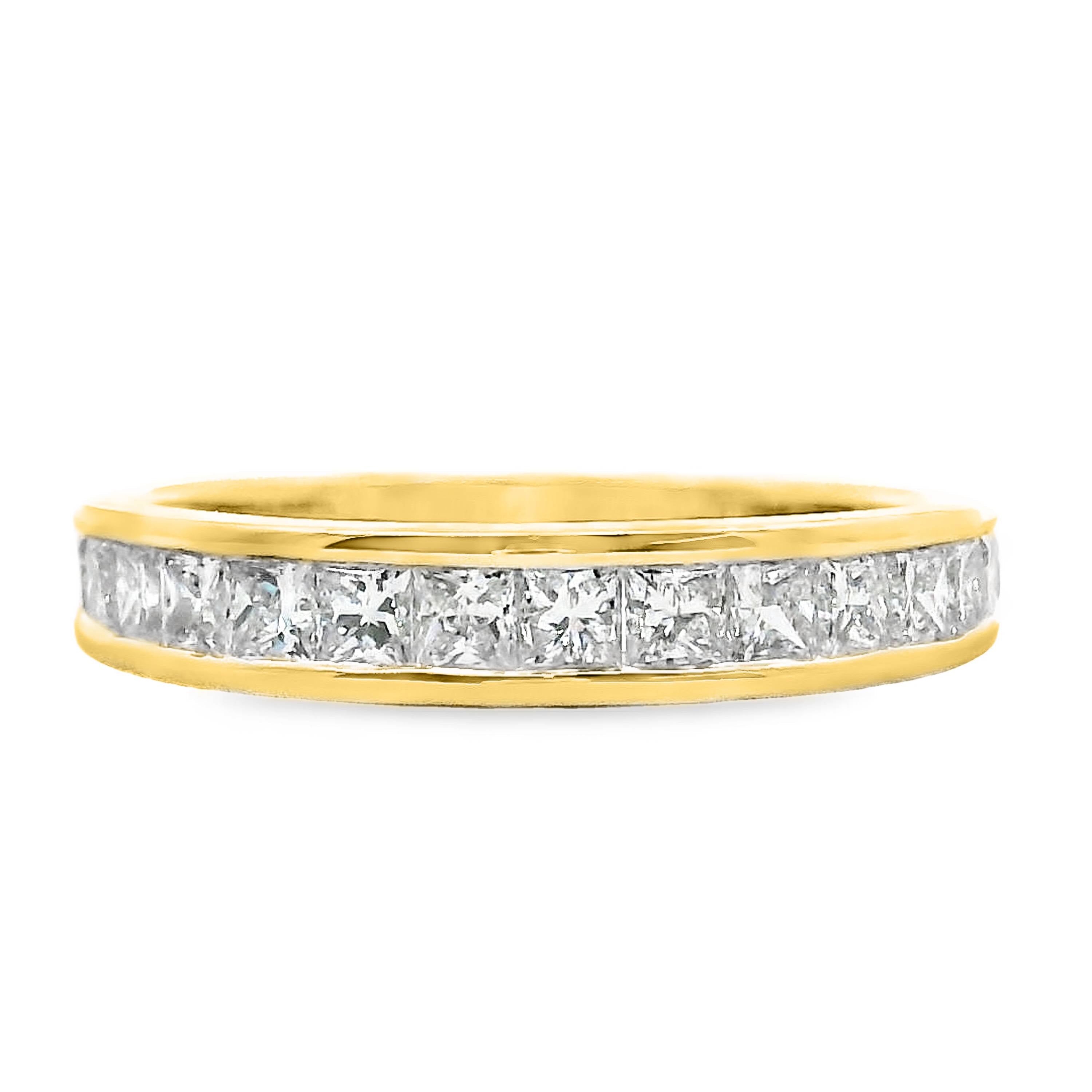 Princess Cut Channel Set Ring 11 = 0.95ct