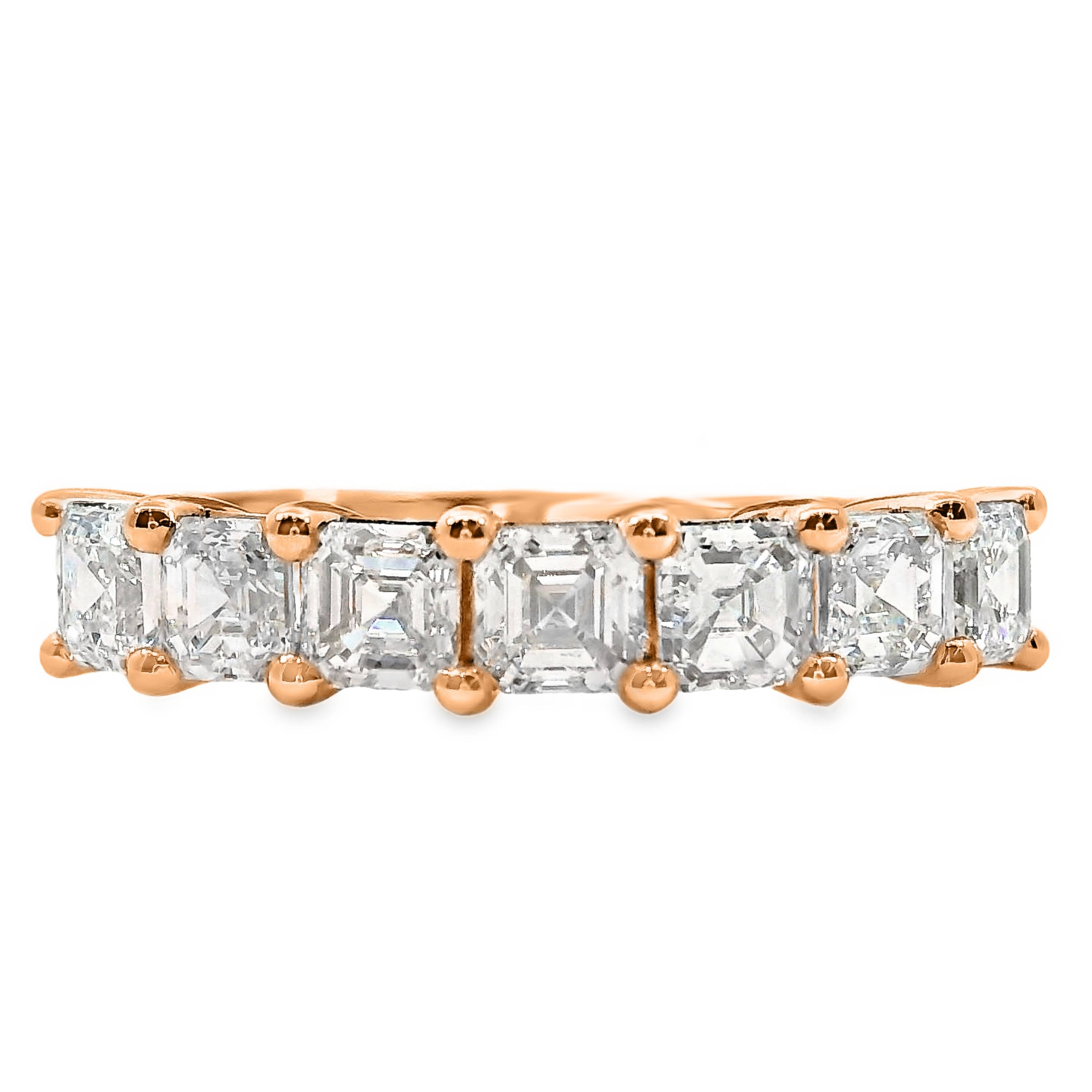 Phillipa Asscher & Round Brilliant Cut 7 Diamond Ring