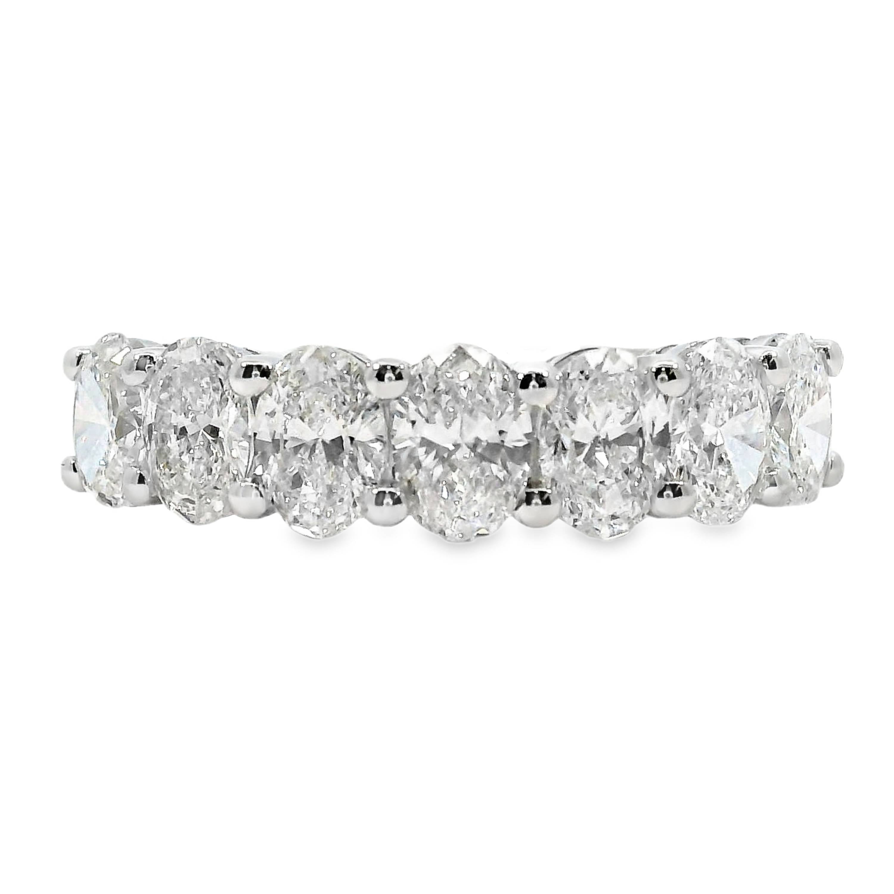 Claudia Oval Cut 7 Diamond Ring