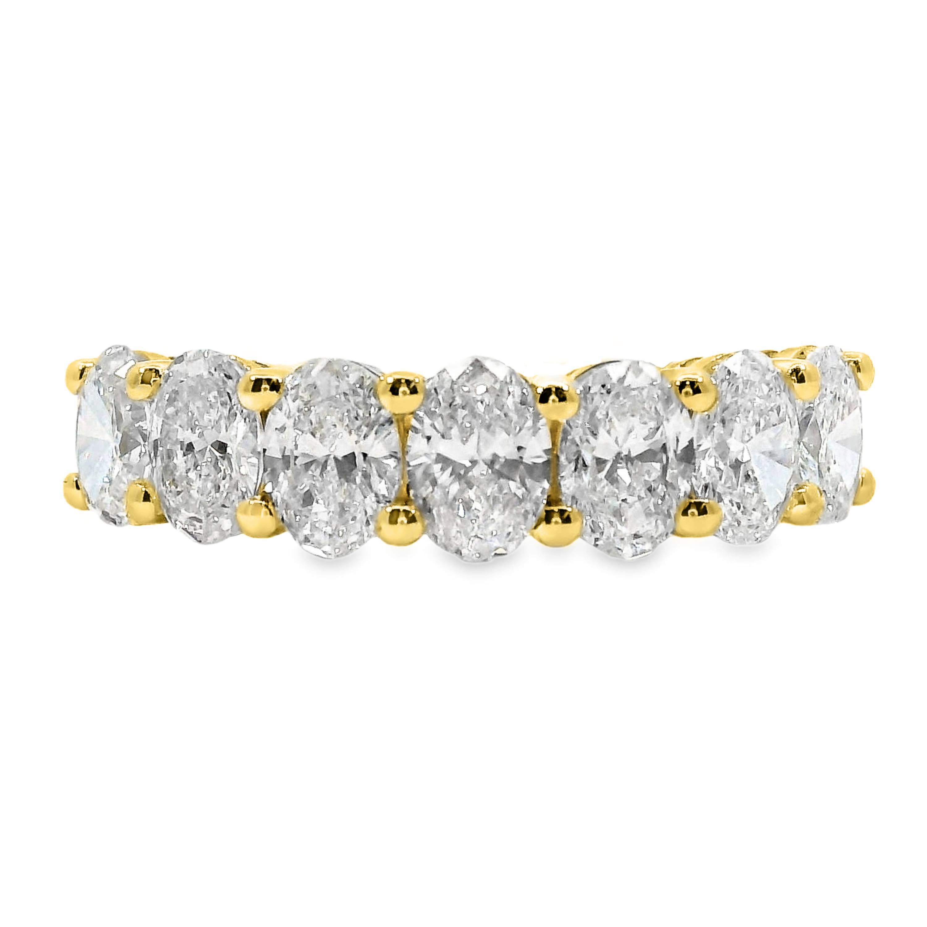 Claudia Oval Cut 7 Diamond Ring