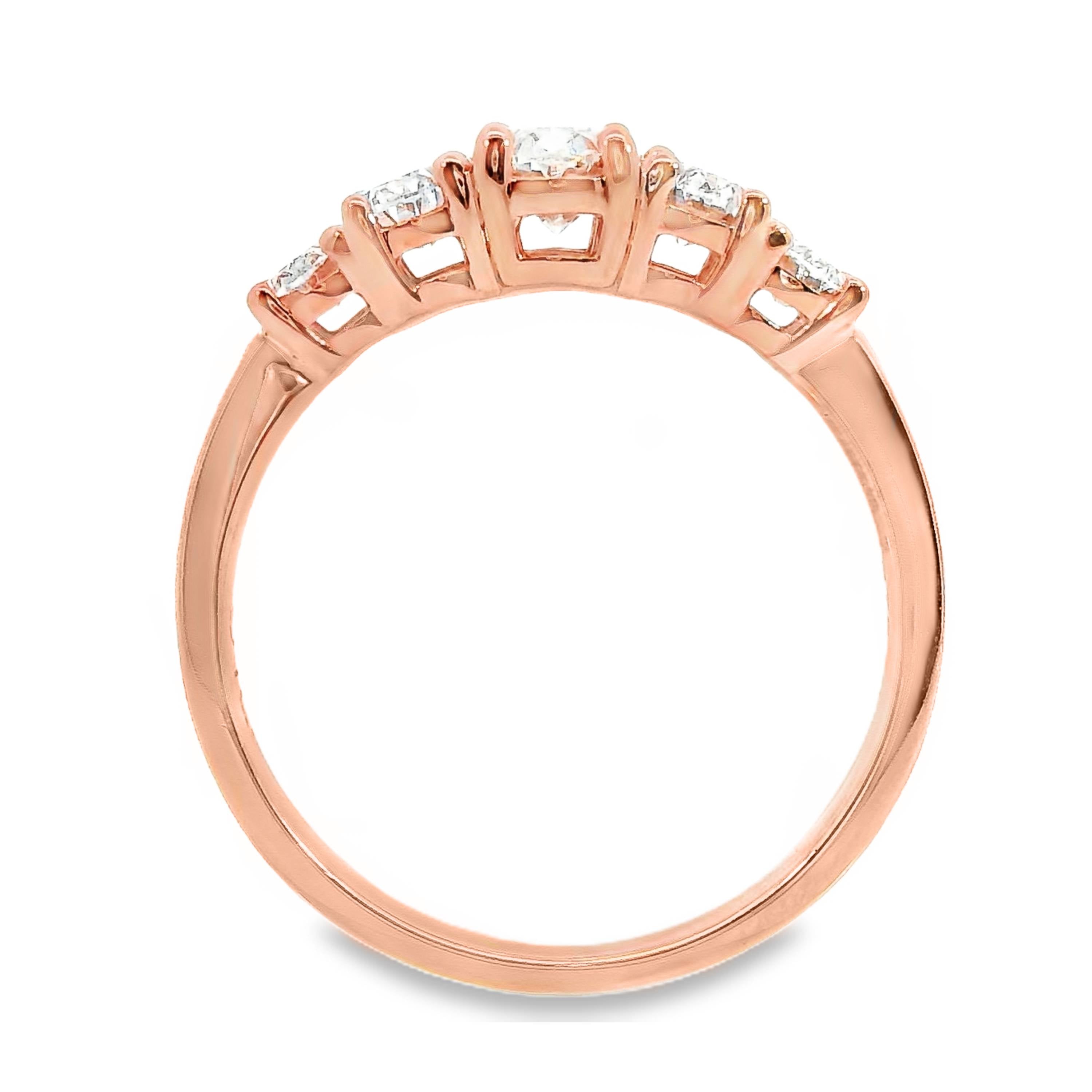 May Oval Cut 5 Diamond Ring