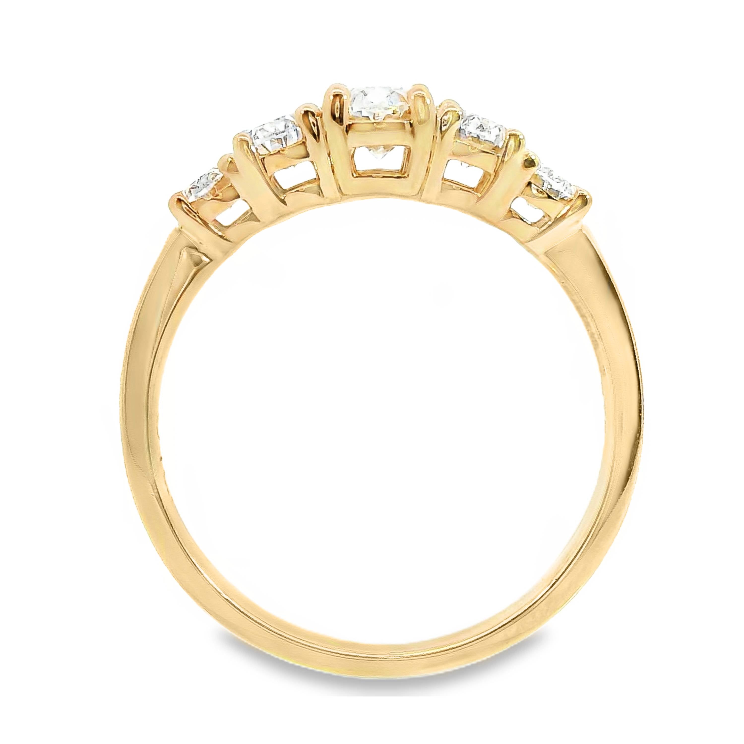 May Oval Cut 5 Diamond Ring