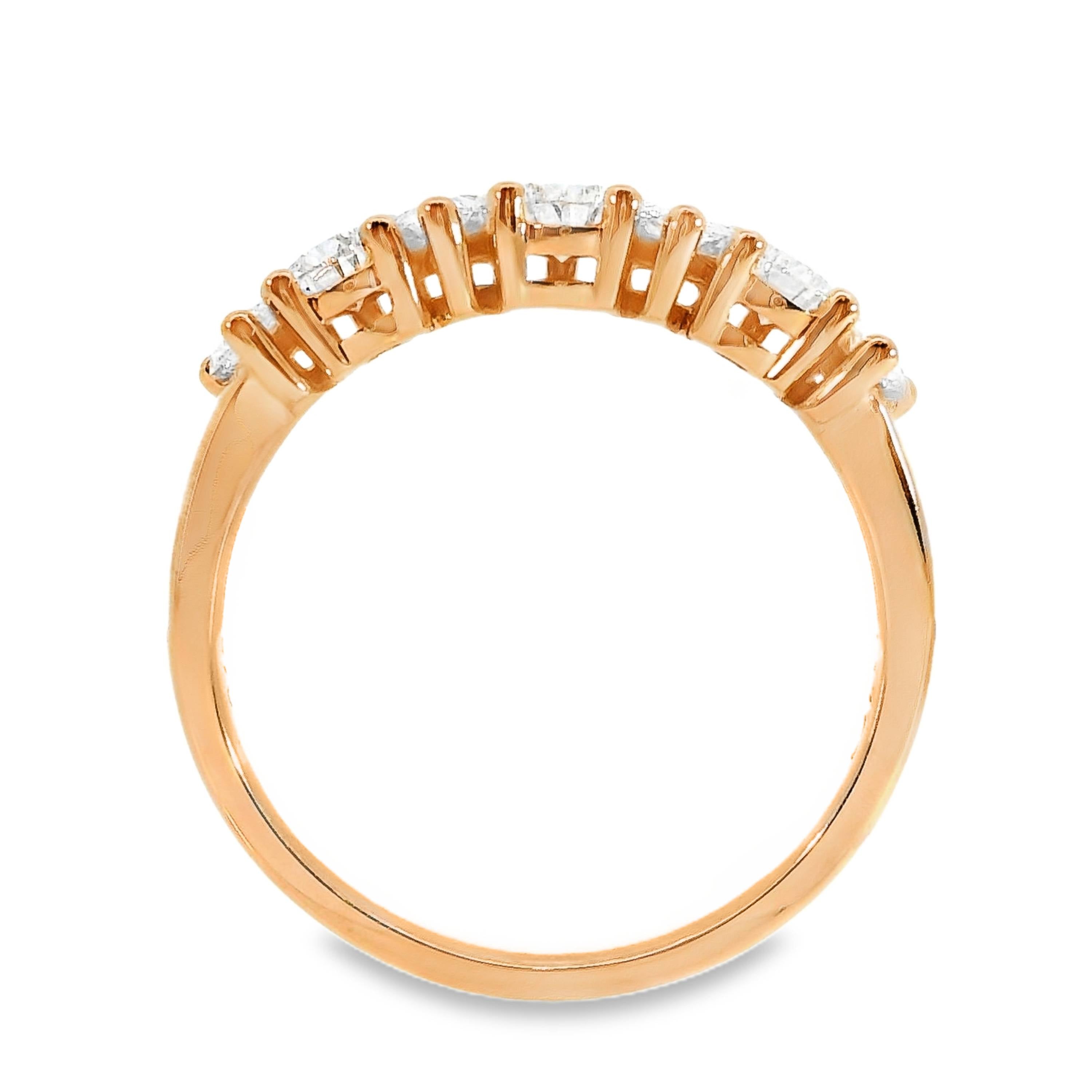 Juno Pear Cut 7 Diamond Ring