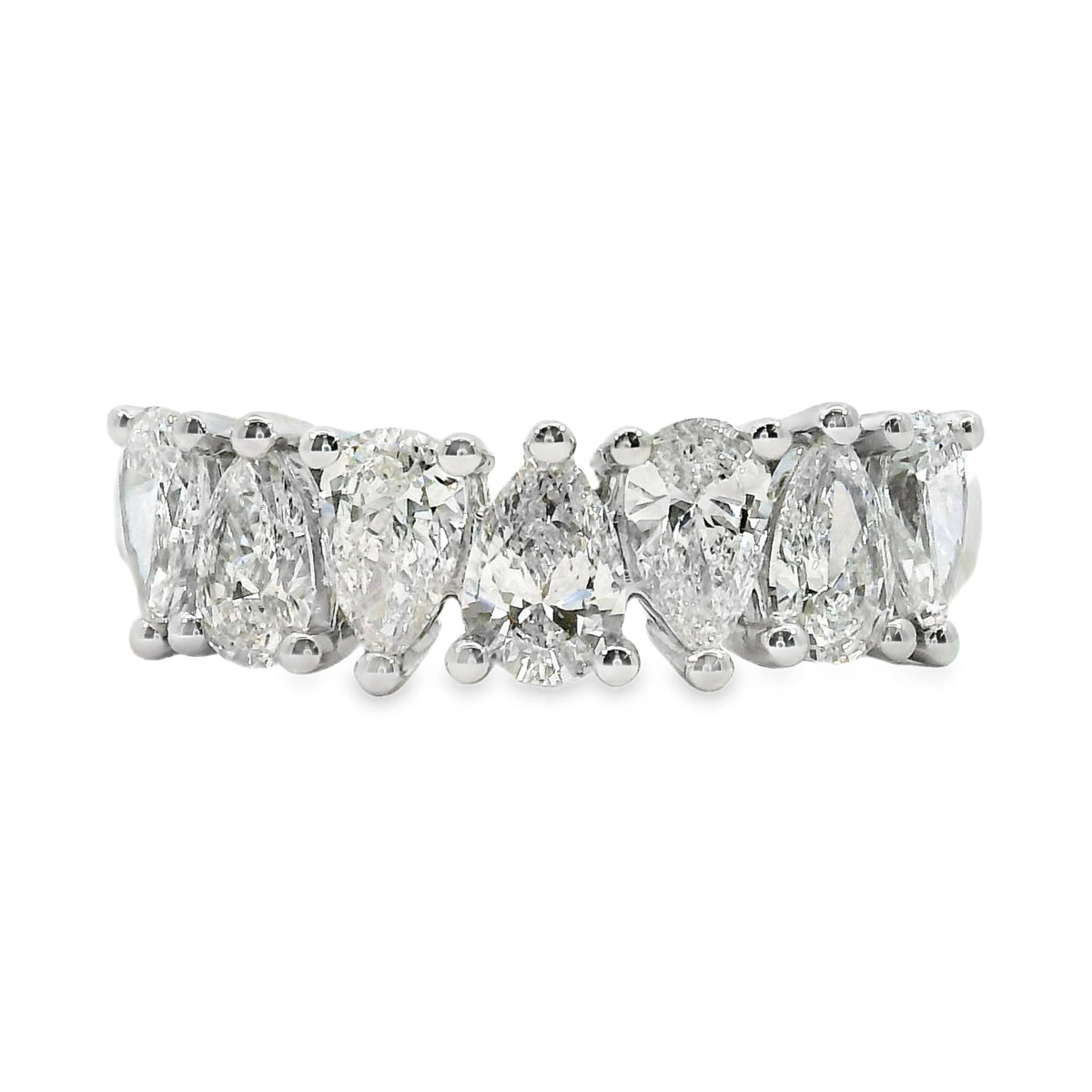 Juno Pear Cut 7 Diamond Ring