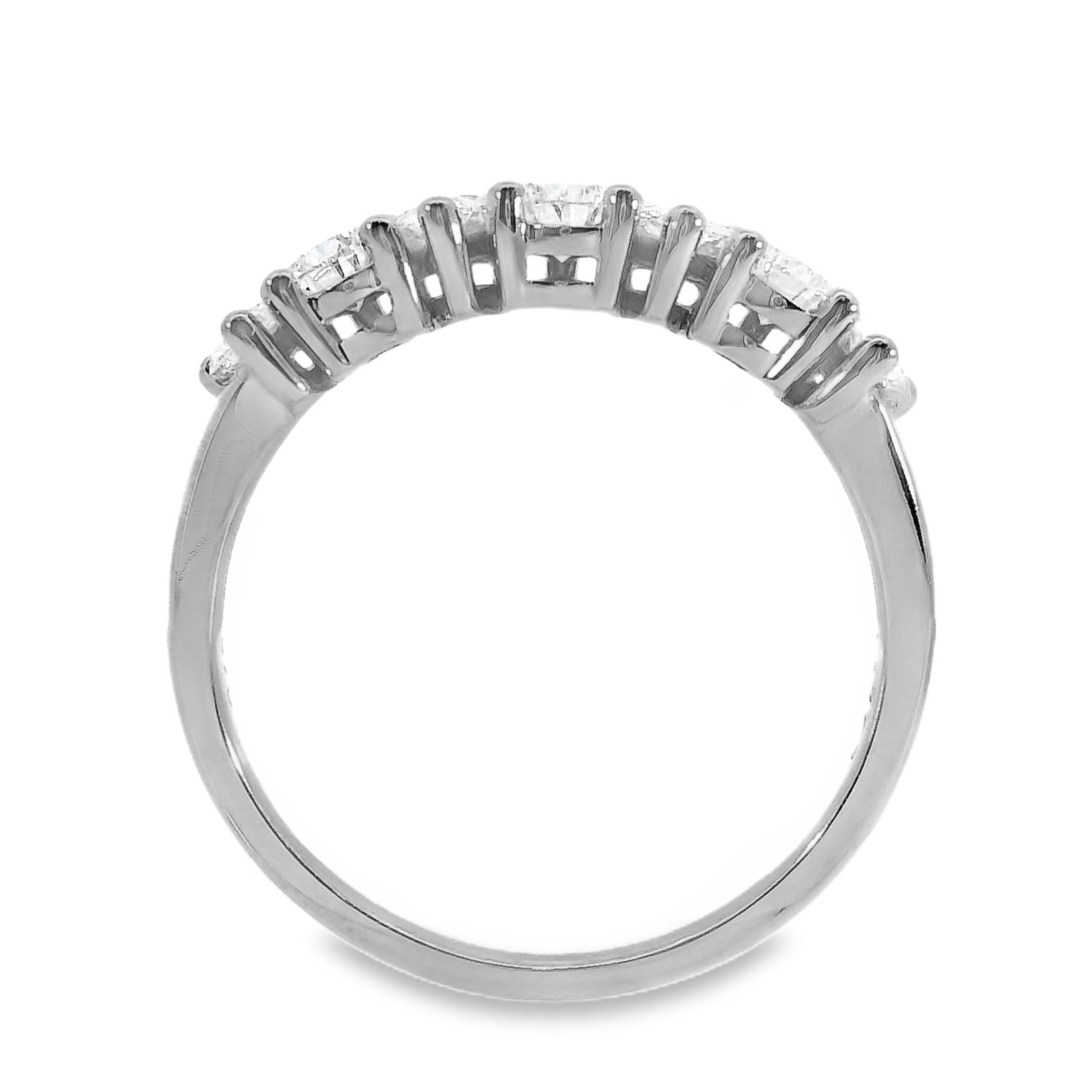 Juno Pear Cut 7 Diamond Ring