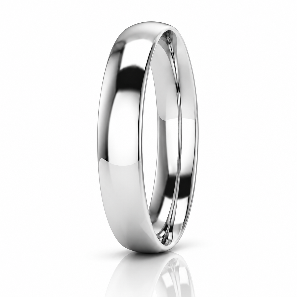 12mm Silver Filled Half Round Bangles