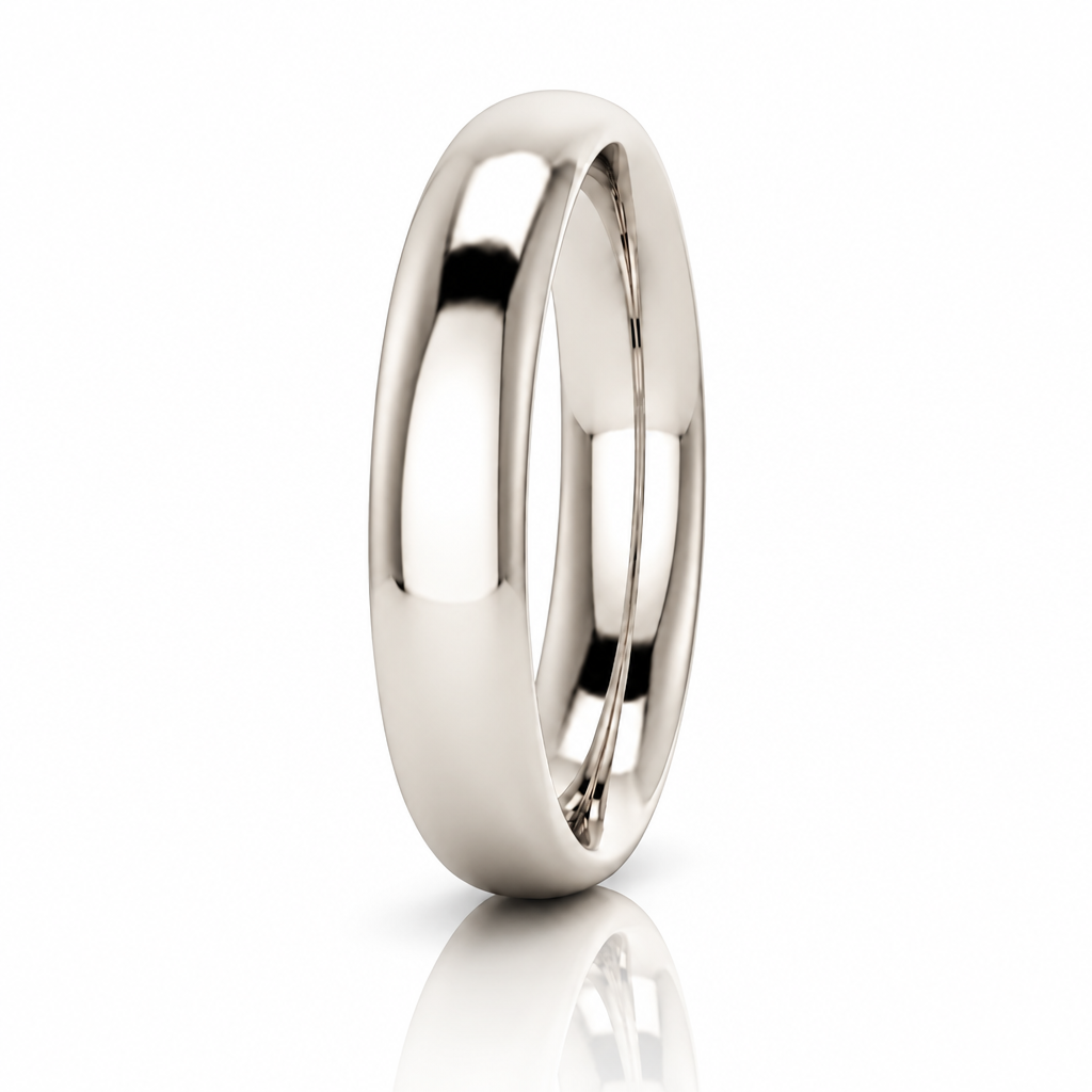 14mm Silver Filled Half Round Bangles