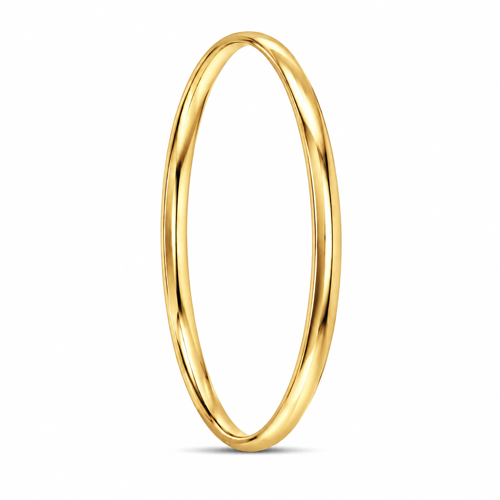 4.5mm Silver Filled Half Round Bangles