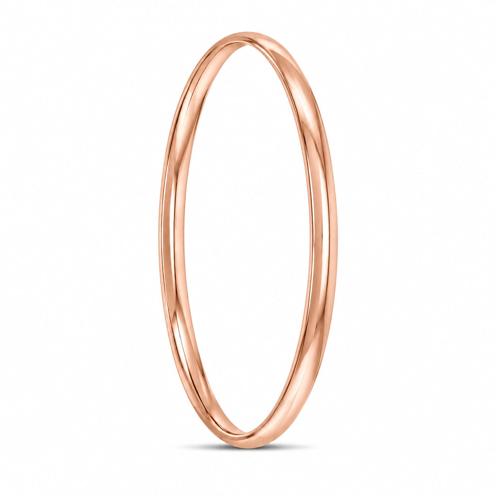 4.5mm Silver Filled Half Round Bangles