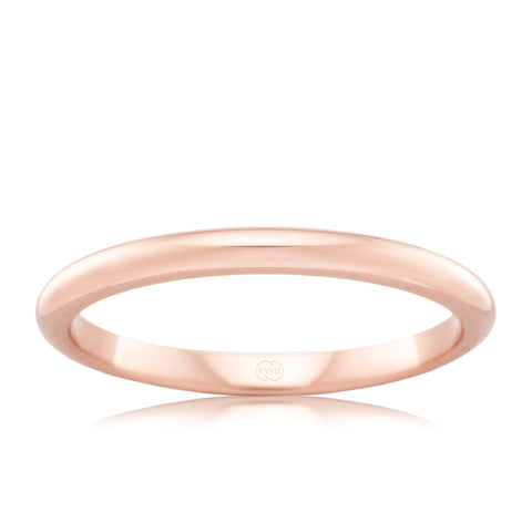 High Dome Yellow Gold 2mm Ezy Fit Wedding Ring