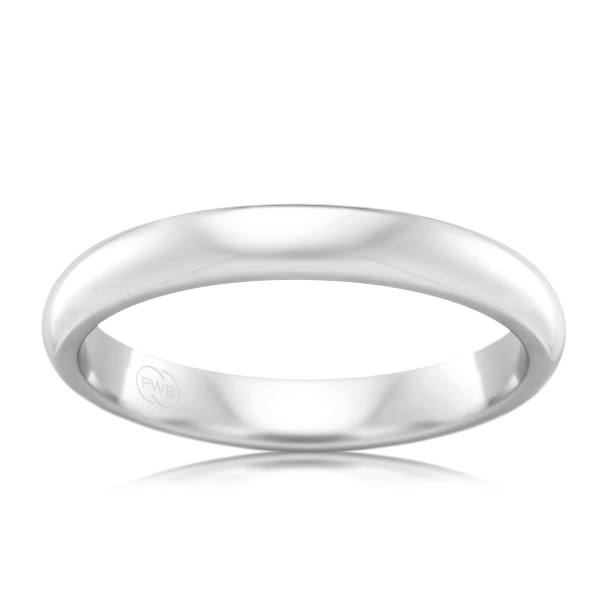 High Dome Yellow Gold 3mm Ezy Fit Wedding Ring
