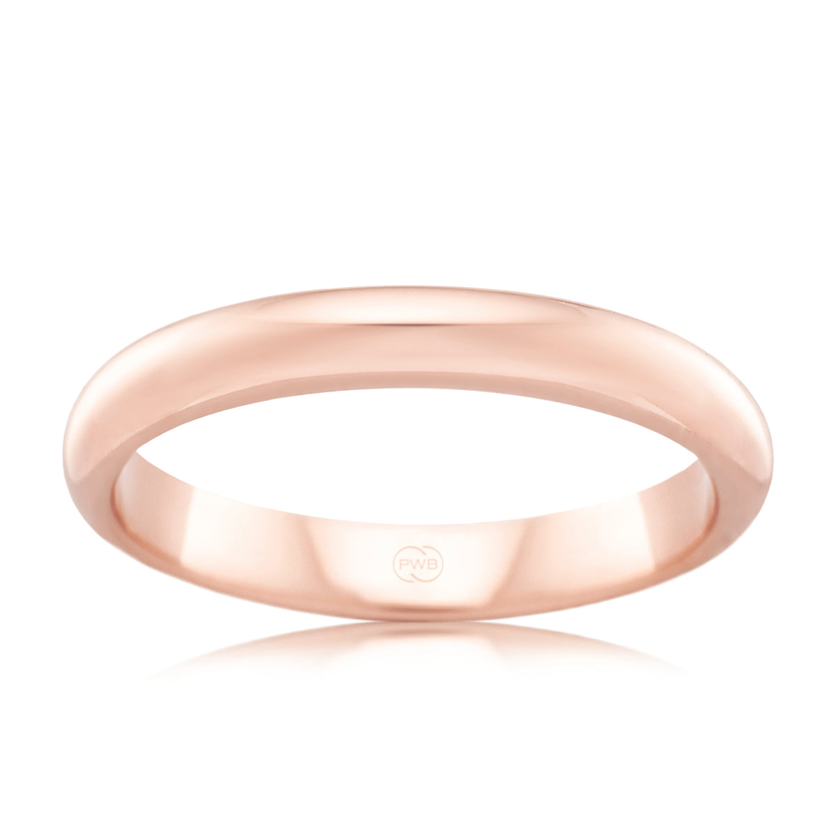 High Dome Yellow Gold 2.5mm Ezy Fit Wedding Ring