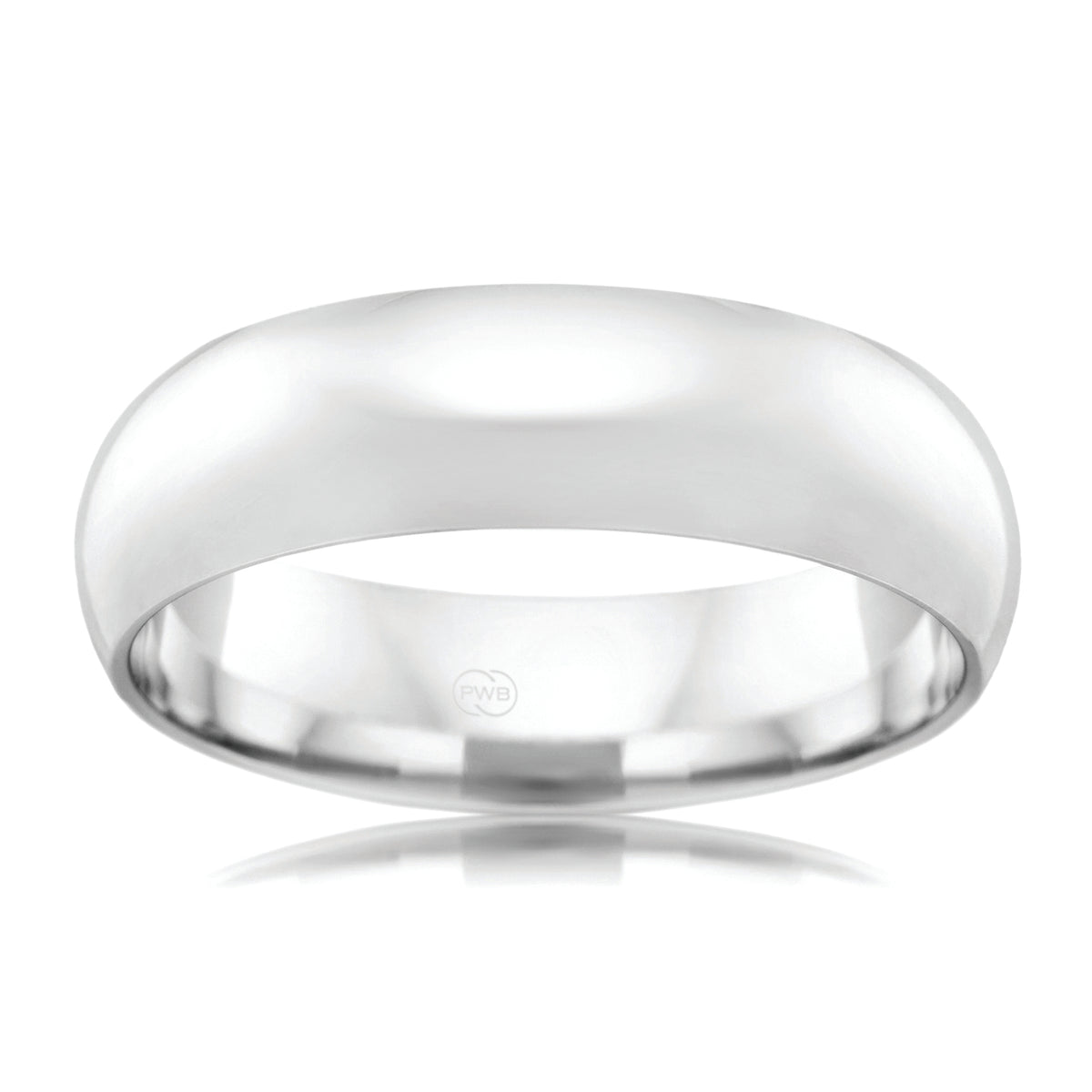 High Dome Rose Gold 6mm Ezy Fit Wedding Ring