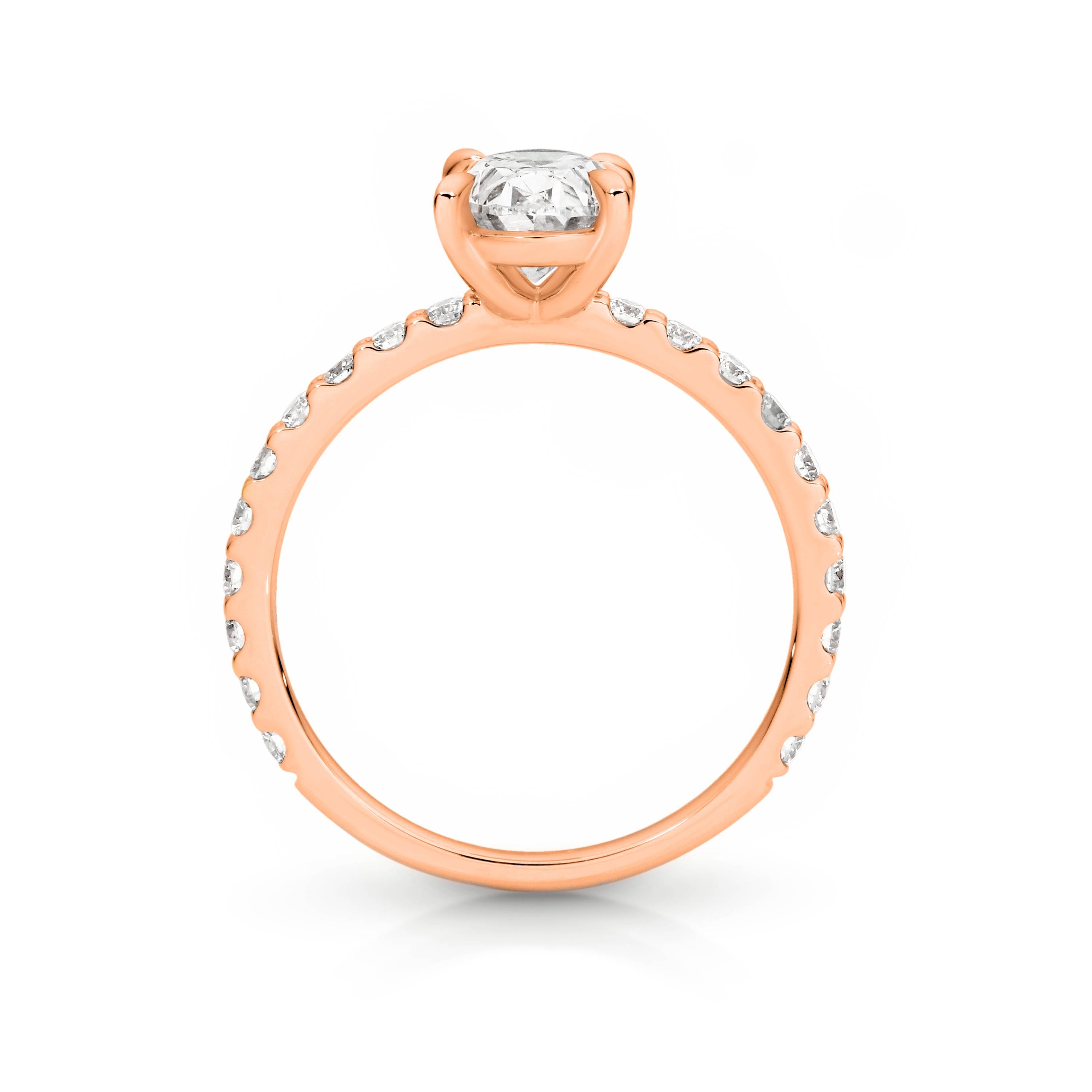 Evie Diamond Solitaire Oval Cut Engagement Ring