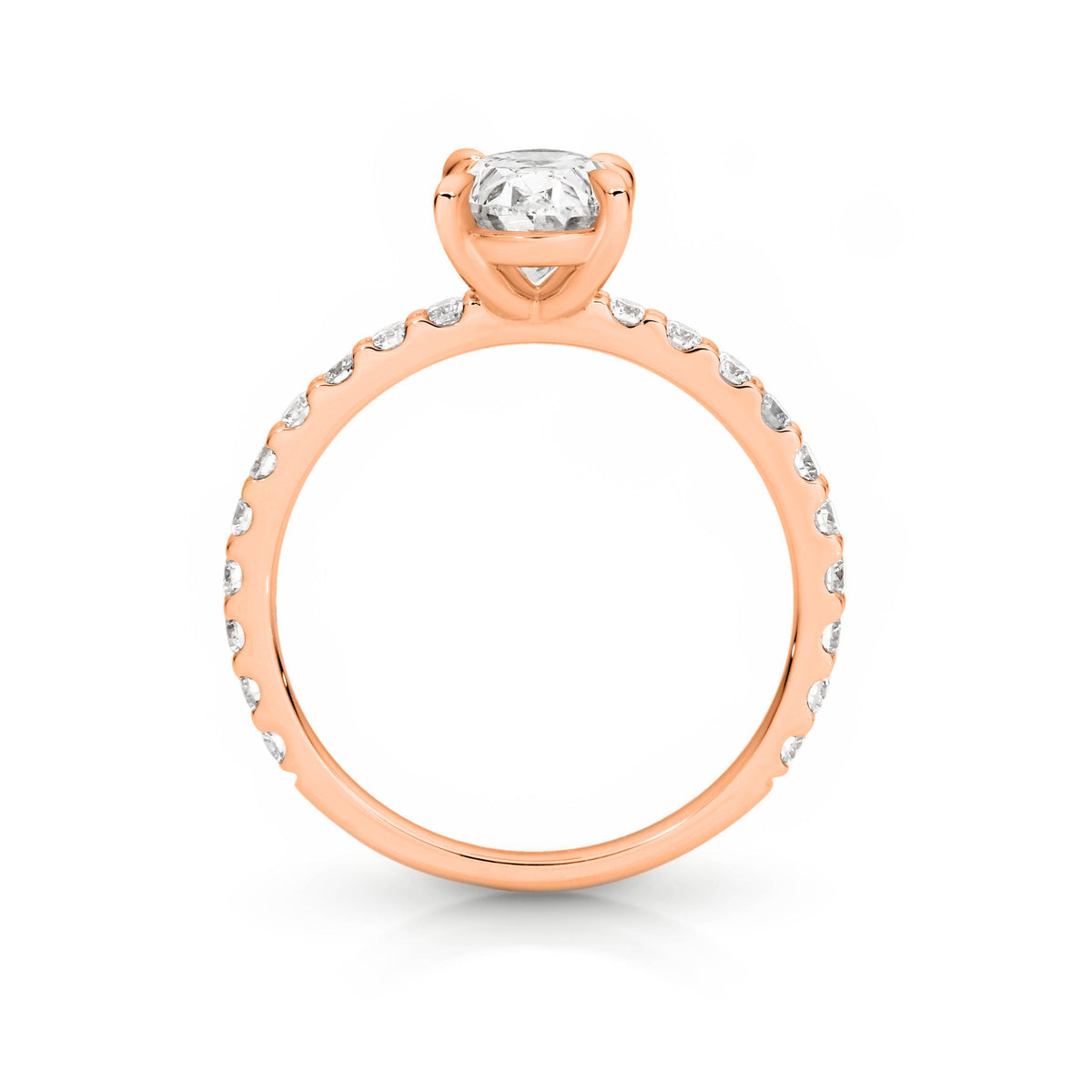 Evie Diamond Solitaire Oval Cut Engagement Ring