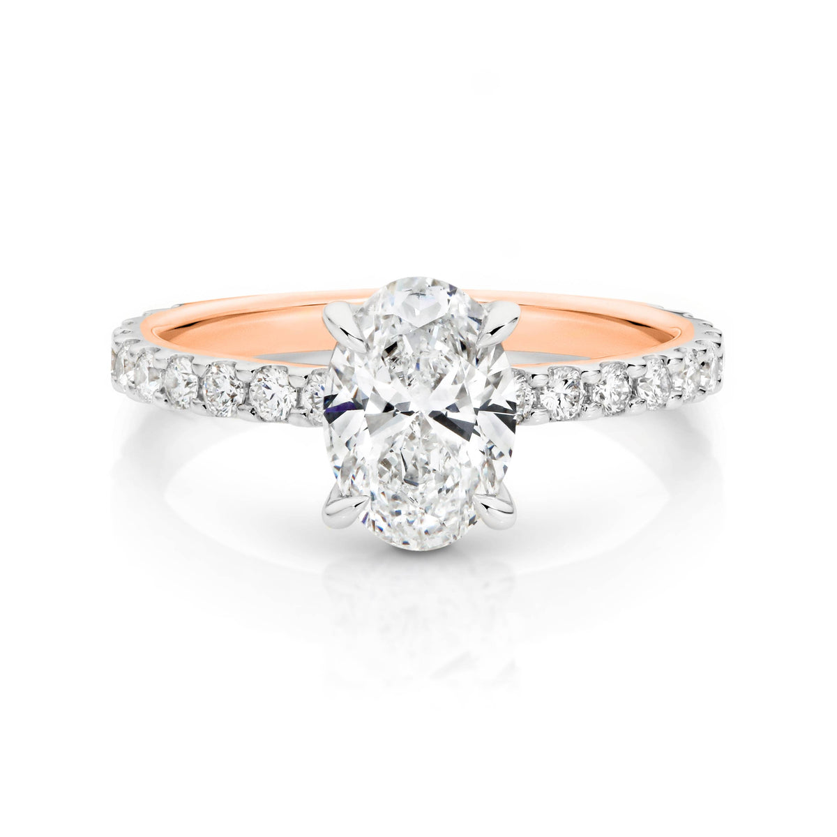 Evie Diamond Solitaire Oval Cut Engagement Ring