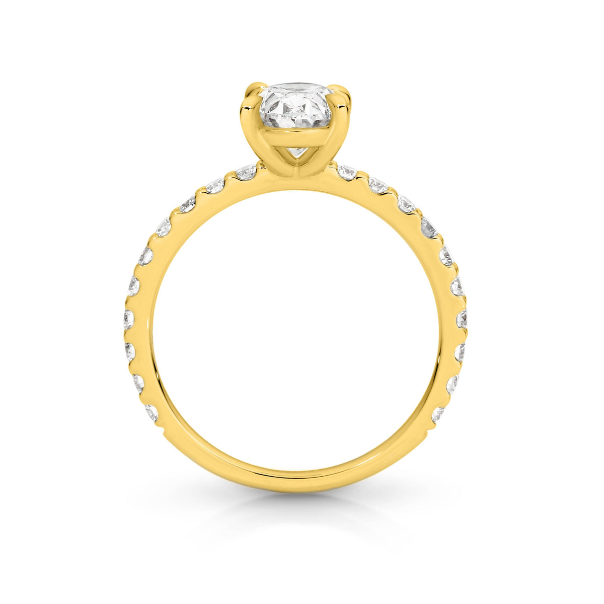 Evie Diamond Solitaire Oval Cut Engagement Ring