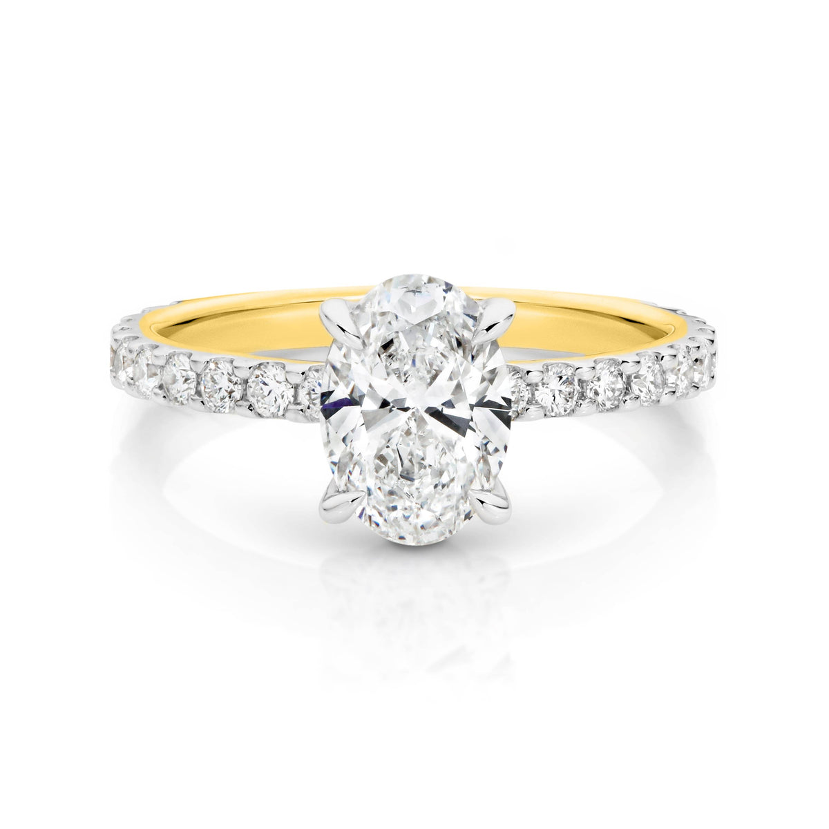 Evie Diamond Solitaire Oval Cut Engagement Ring