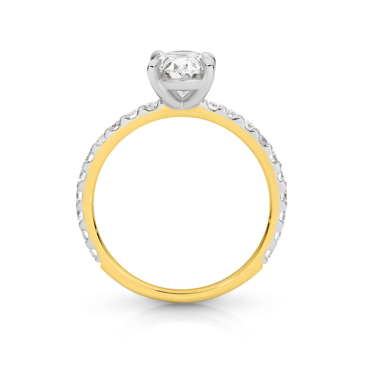 Evie Diamond Solitaire Oval Cut Engagement Ring