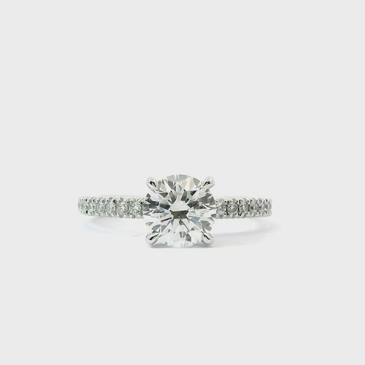 Celia Lab Grown Diamond Hidden Halo Round Brilliant Cut Engagement Ring