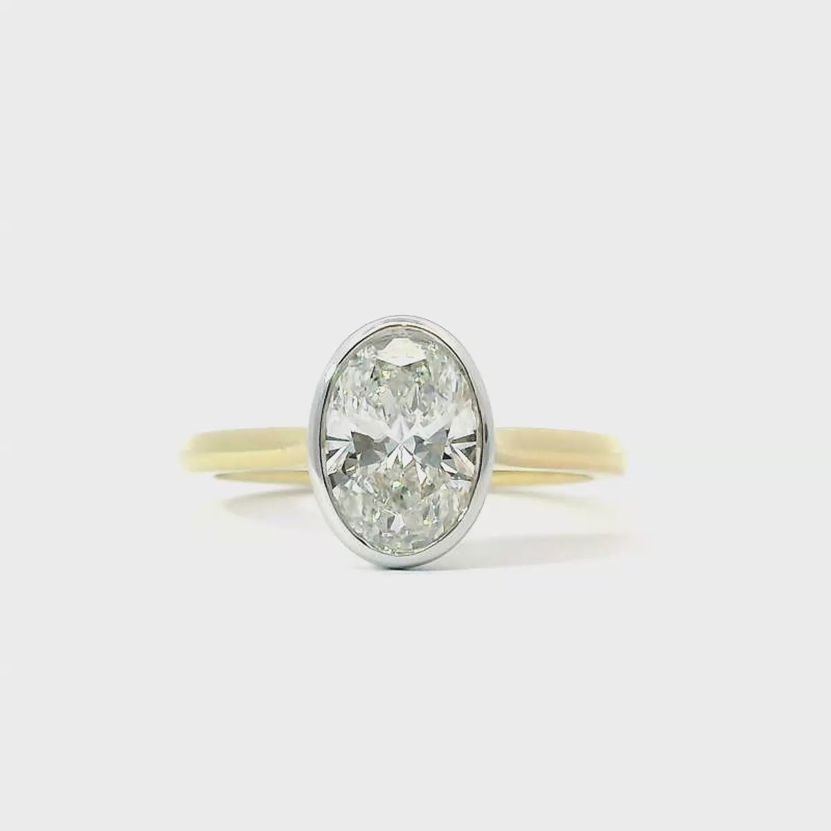 Freya Lab Grown Diamond Solitaire Oval Cut Engagement Ring