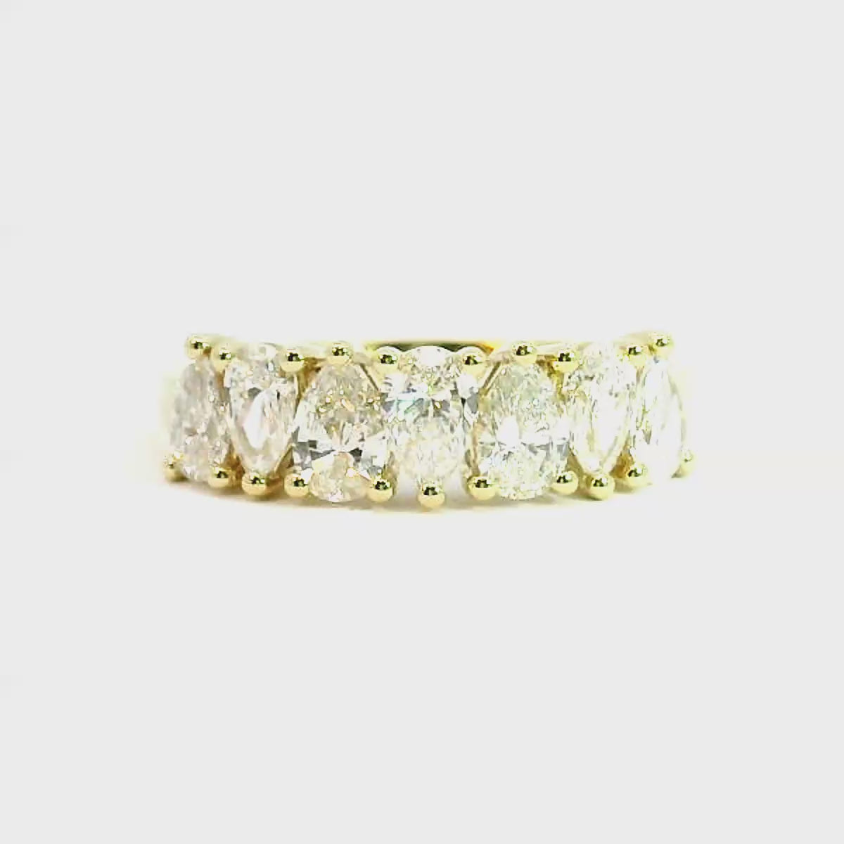 Juno Pear Cut 7 Diamond Ring