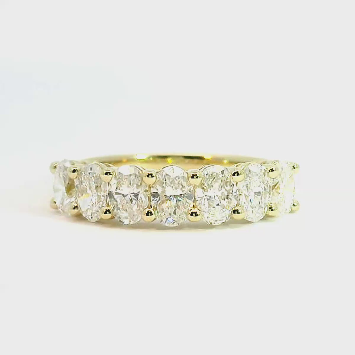 Claudia Oval Cut 7 Diamond Ring
