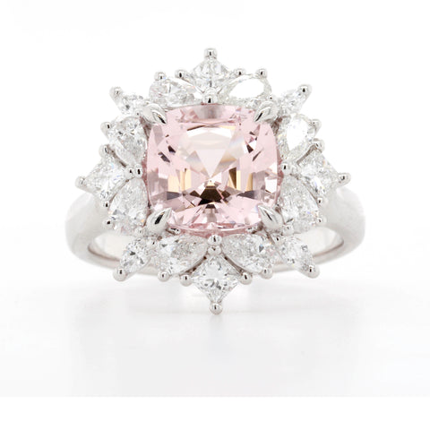 18ct White Gold Morganite Ring